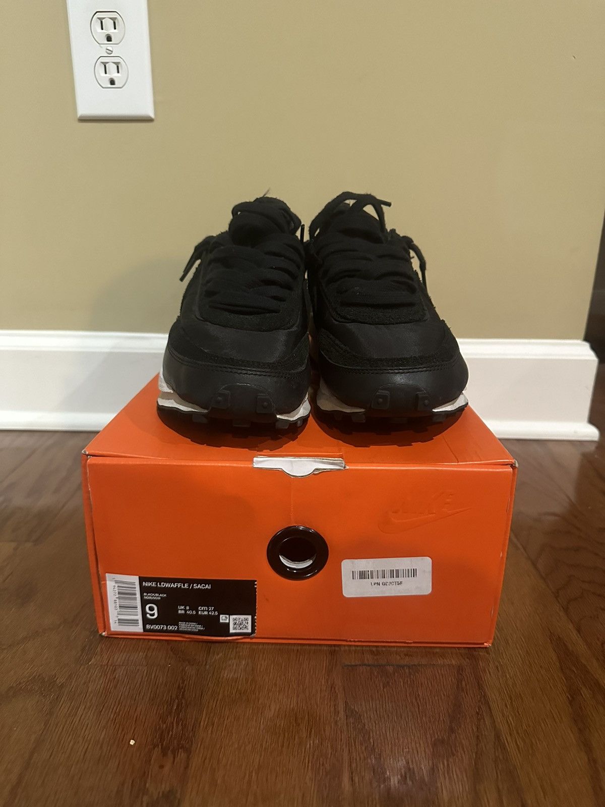 Nike Nike LD Waffle Sacai Black Nylon Size US 9 / EU 42 - 1 Thumbnail