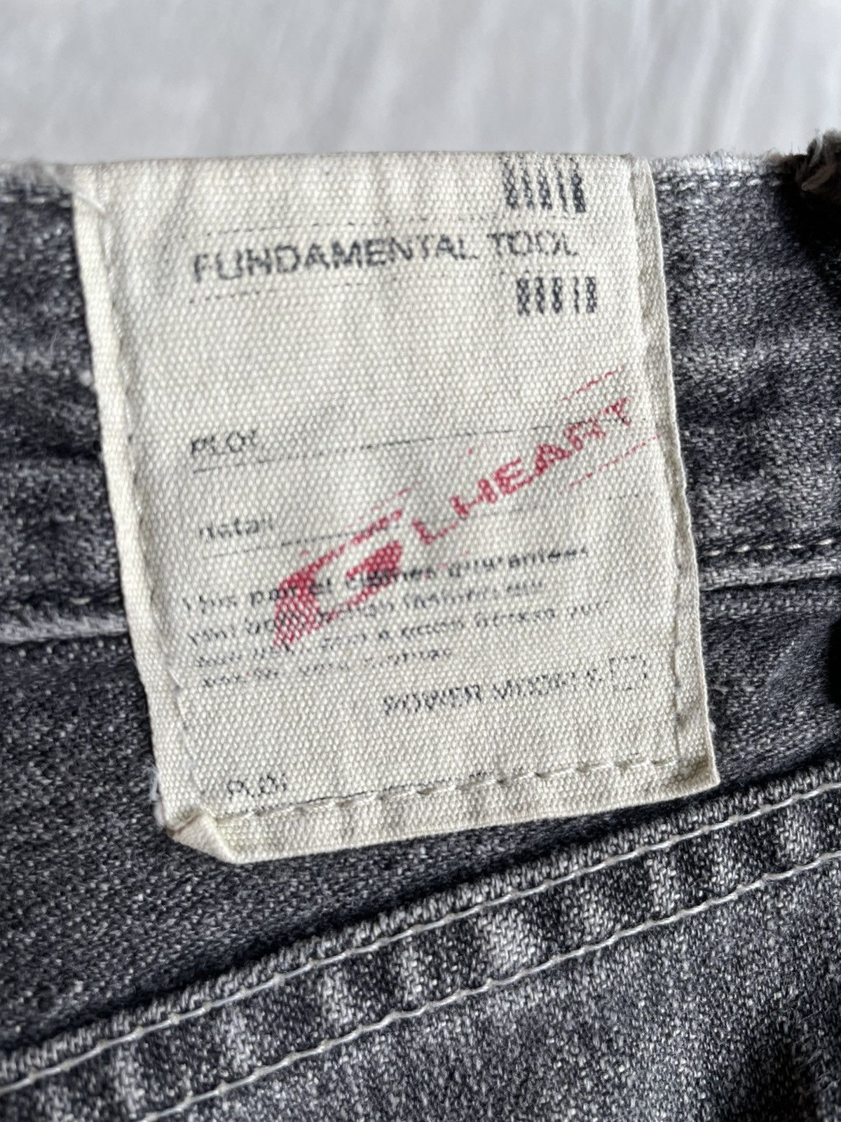 Japanese Brand Vintage G L Heart Faded Mudwash Denim Jeans Size US 33 - 12 Thumbnail