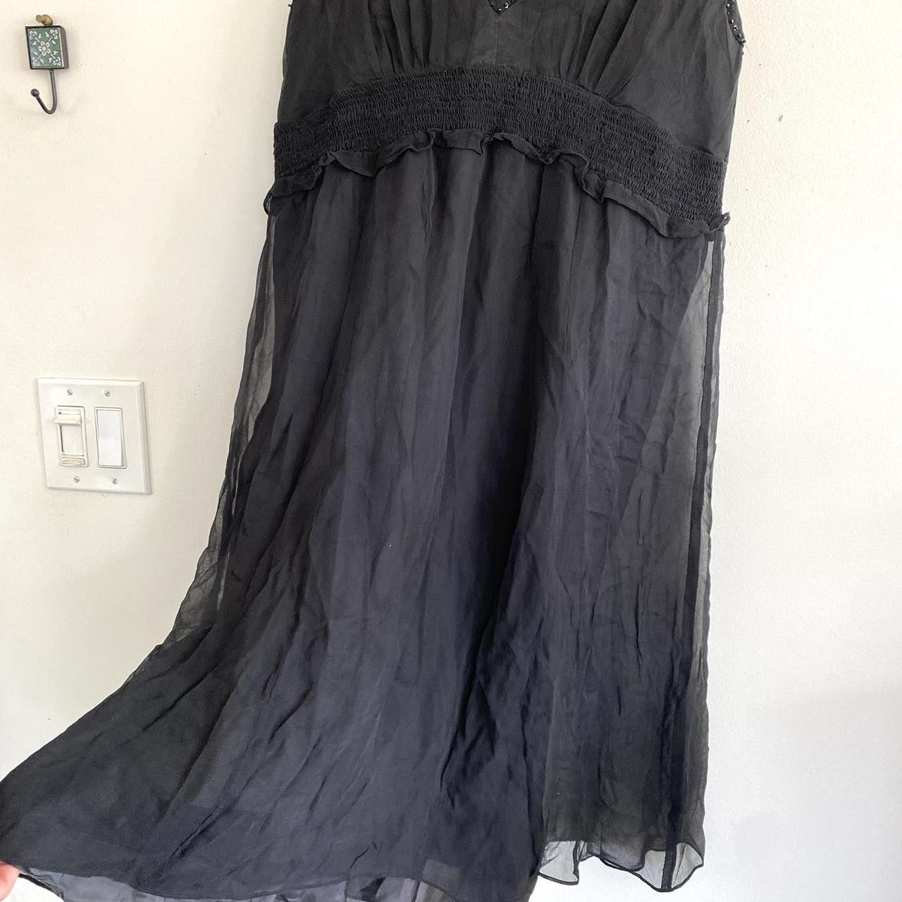 Nicole Miller NICOLE MILLER VINTAGE BLACK 90S BEADED DRESS WOMENS SIZE 10 Size L / US 10 / IT 46 - 6 Thumbnail