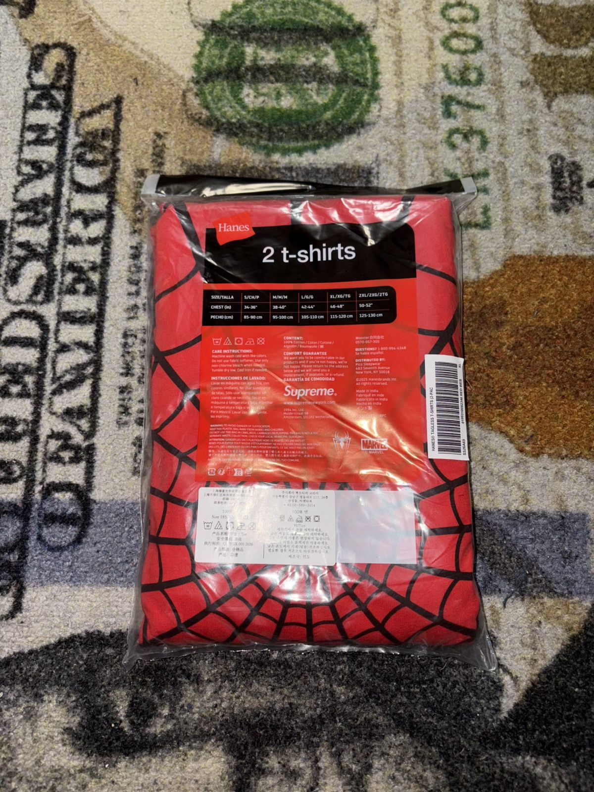 Hanes × Supreme Supreme Hanes Spider-Man Tees (2 Pack) Size US XL / EU 56 / 4 - 2 Thumbnail