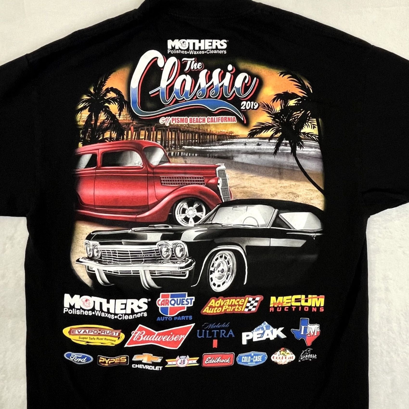 Etro VINTAGE Just Cruzin T-Shirt Crew Neck Short Sleeve Men L Black Cotton 90s Cars Retro Vintage Size US L / EU 52-54 / 3 - 6 Thumbnail