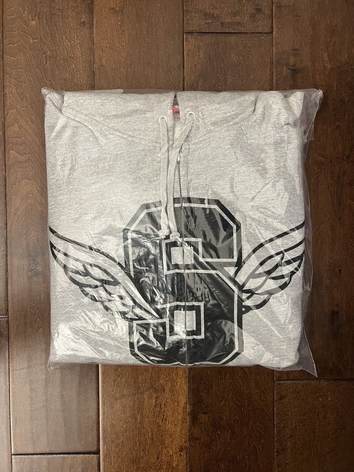 Supreme Supreme Crest Zip Up Hooded Sweatshirt 'Heather Grey