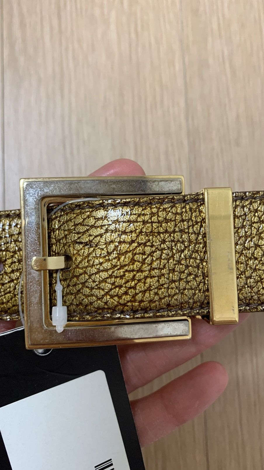 Dolce & Gabbana Dolce & Gabbana FW 2007 Gold Metallic Belt Size 38 - 7 Thumbnail