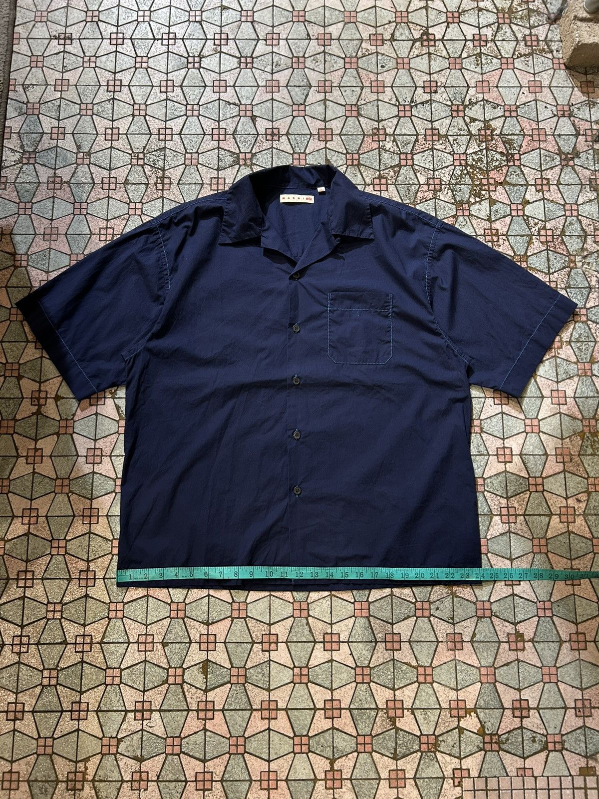 Marni × Uniqlo Uniqlo Marni Button Up Open Collar Shirt Size US L / EU 52-54 / 3 - 14 Thumbnail