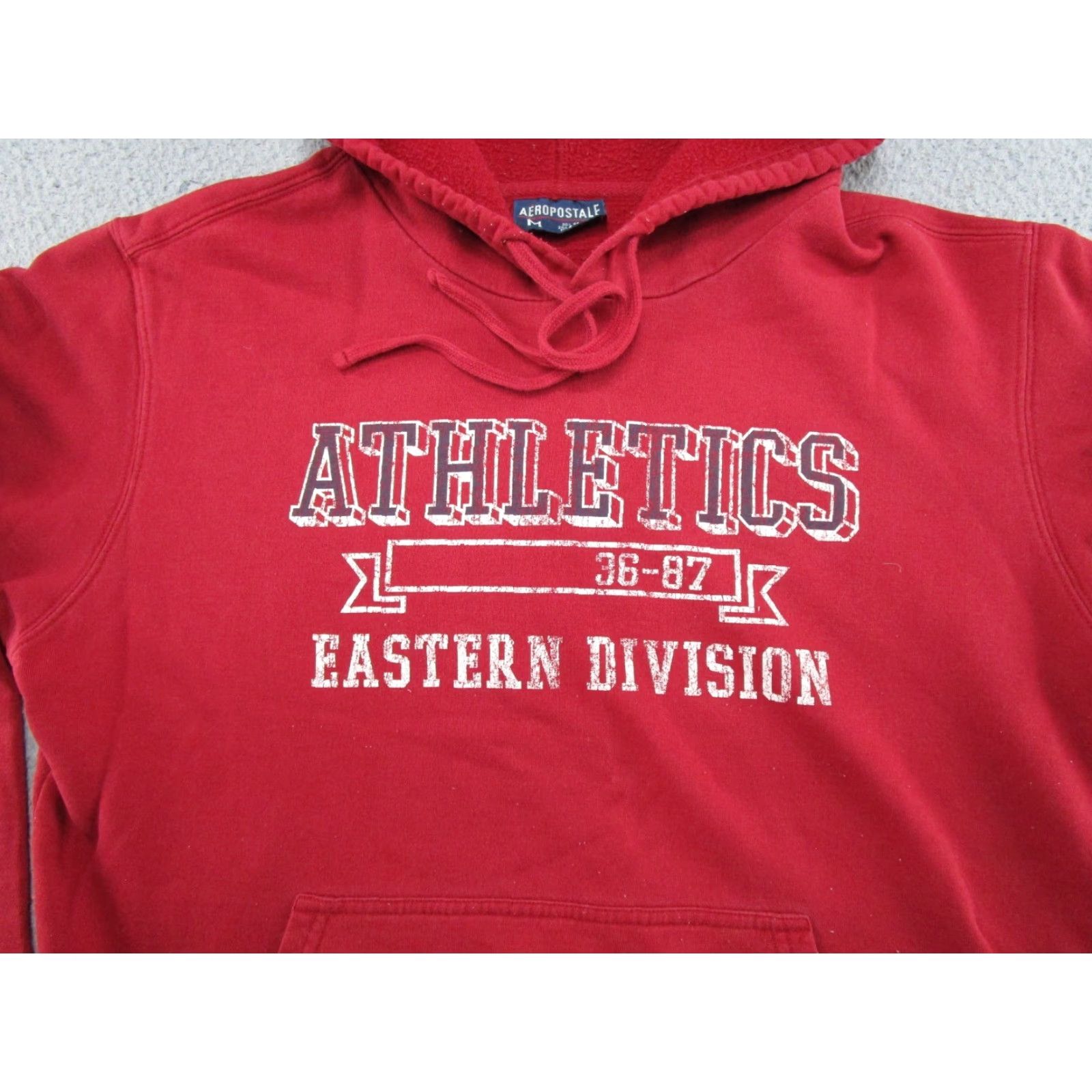 Aeropostale VINTAGE Aeropostale Pullover Hoodie Hoodie Men size M Red 90s Sports Grunge Casual Hooded Size US M / EU 48-50 / 2 - 2 Thumbnail