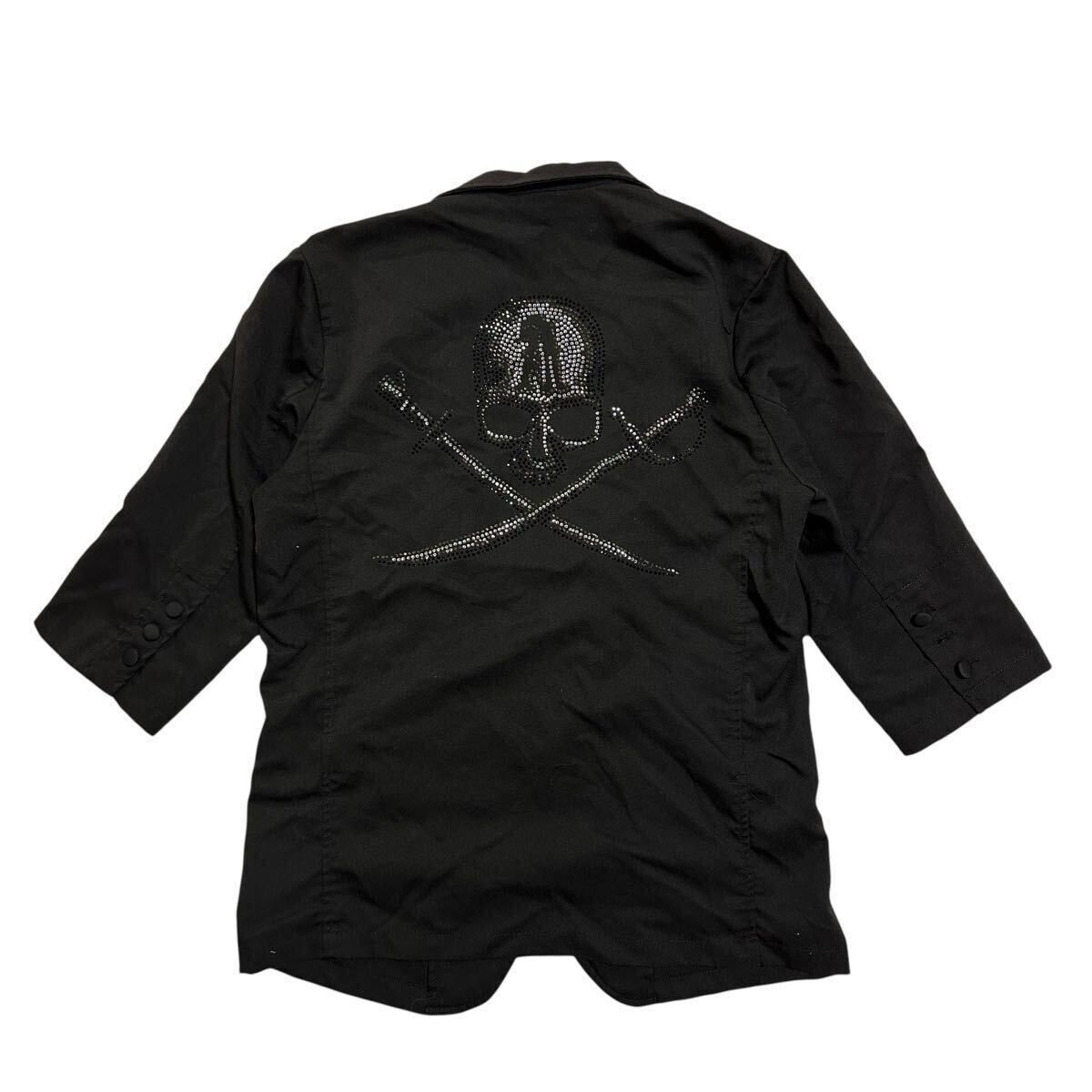 Japanese Brand Japanese Label Y2K Skull and swords rhinestone jacket/blazer Size 40S - 1 Thumbnail