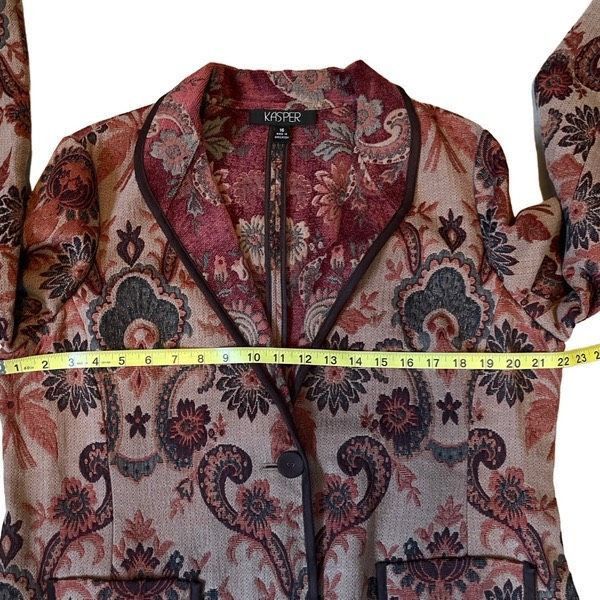 Vintage Vintage Kasper paisley tapestry jacket Size XXL / US 16-18 / IT 52-54 - 6 Thumbnail