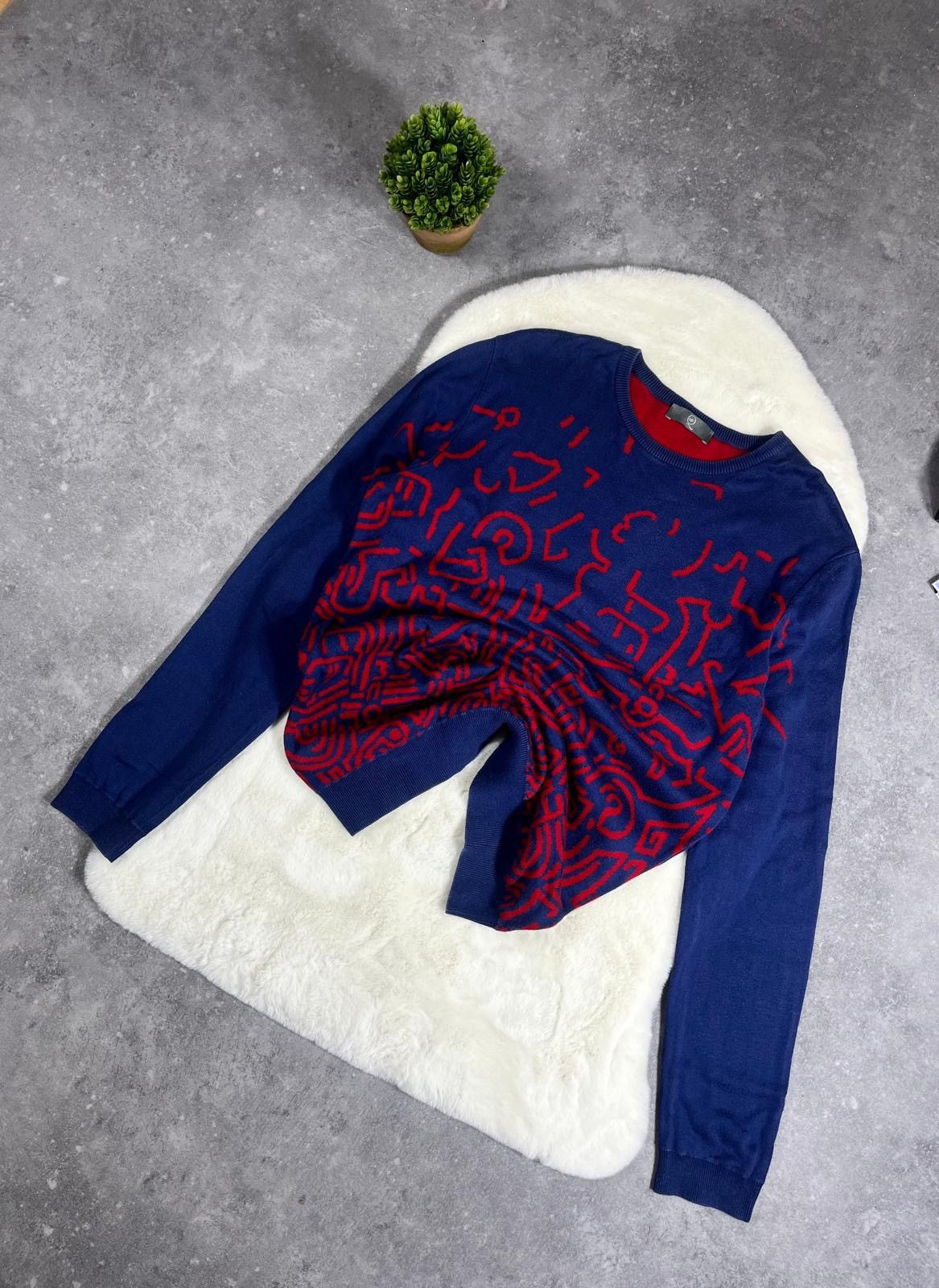 Alexander McQueen × MCQ × Vintage Abstract Mcqueen MCQ Jumper Streetwear Size US M / EU 48-50 / 2 - 1 Thumbnail