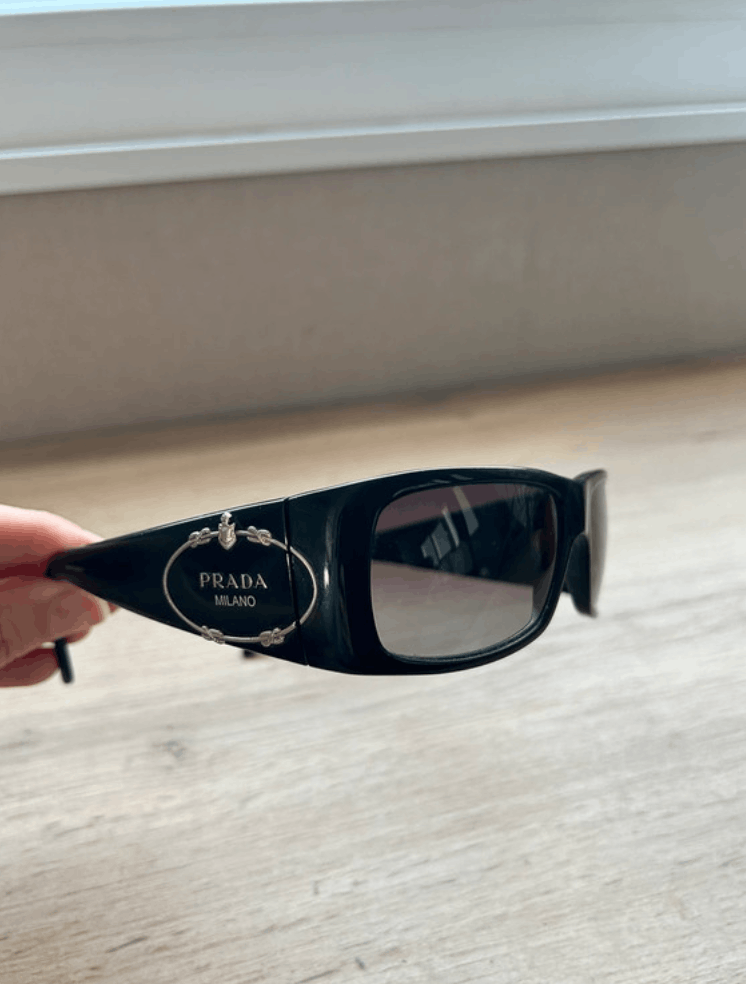 Prada × Vintage PRADA Sunglasses SPR 10H Star Sport Symbol Shield Mask RI883 Size ONE SIZE - 1 Thumbnail