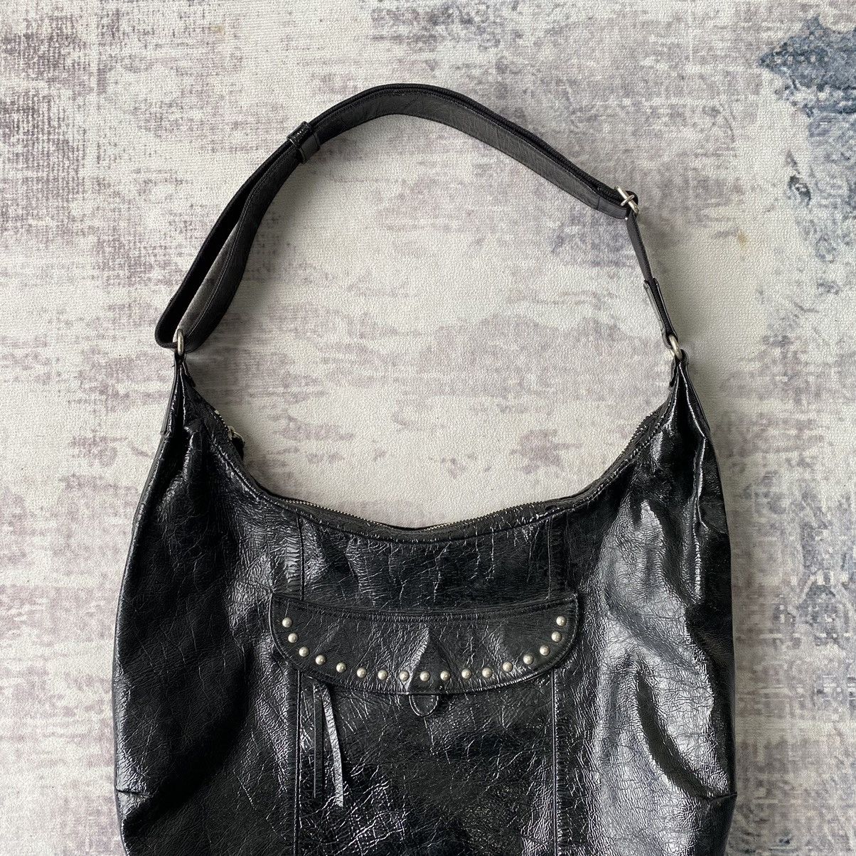 If Six Was Nine × Japanese Brand × Le Grande Bleu (L.G.B.) Bagatello Faux Leather Shoulder Bag Issey Miyake Style Size ONE SIZE - 6 Thumbnail