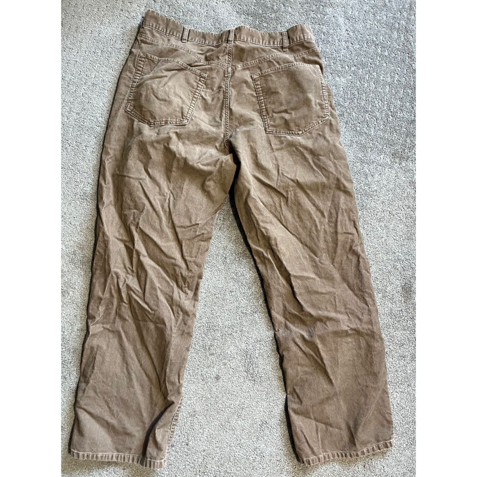 Calvin Klein Vintage Calvin Klein Pants Mens 38x30 Brown Corduroy Chino Straight Leg Casual Khaki Size US 38 / EU 54 - 3 Thumbnail