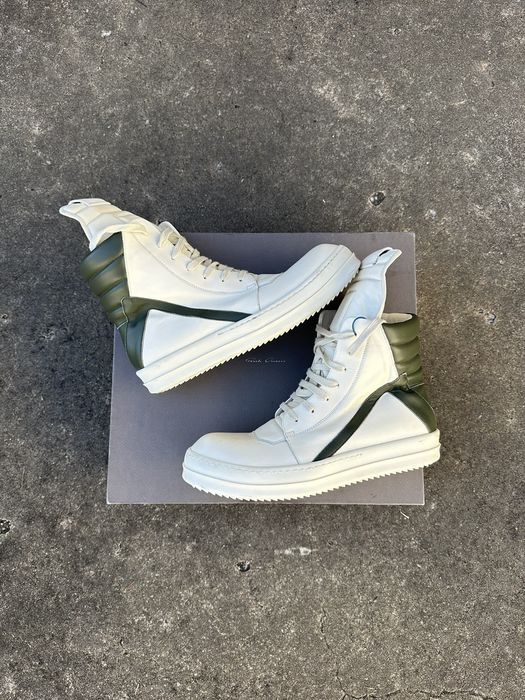 Rick Owens Rick Owens Geobasket Milk Green 42 | Grailed