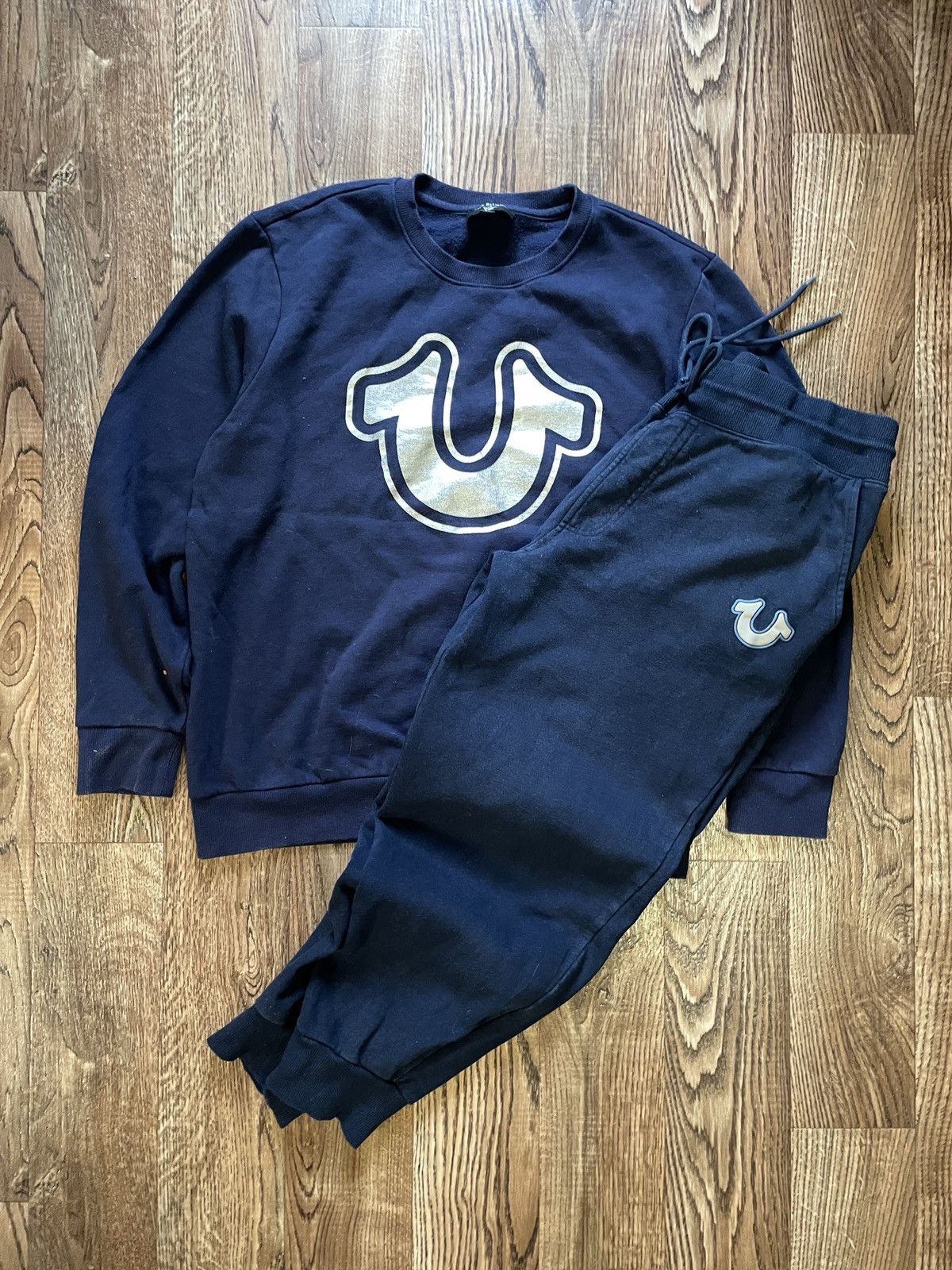 True Religion True Religion Track Suit Vintage Cotton Zip hoodie Pants Size US 34 / EU 50 - 2 Thumbnail