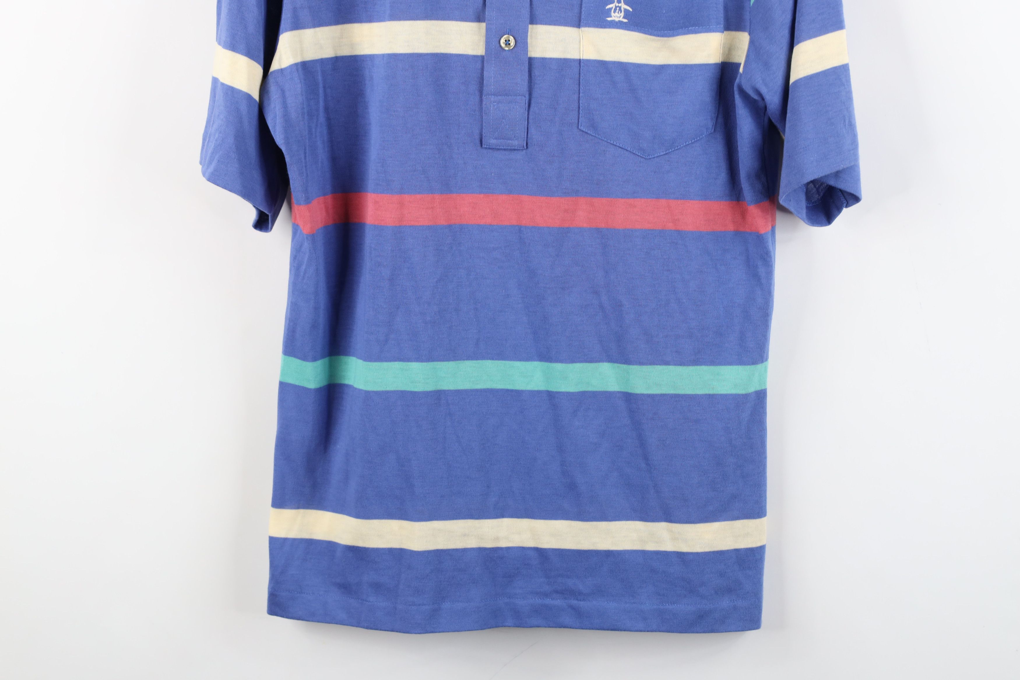 Vintage Vintage 70s Streetwear Striped Knit Collared Golf Polo Shirt Size US M / EU 48-50 / 2 - 3 Thumbnail