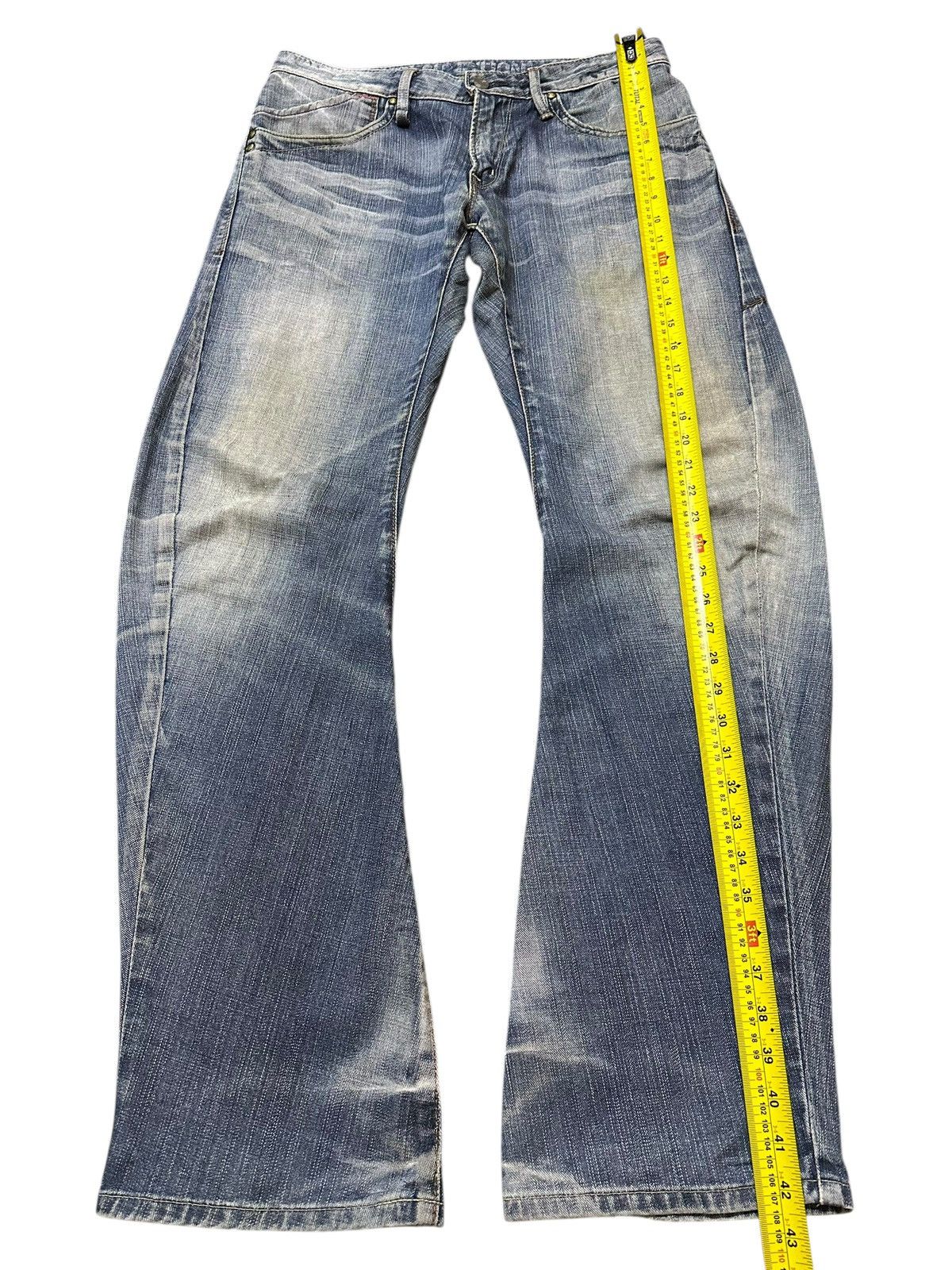 Vintage Edwin E-Function Mud Wash Faded Twisted Leg Jeans