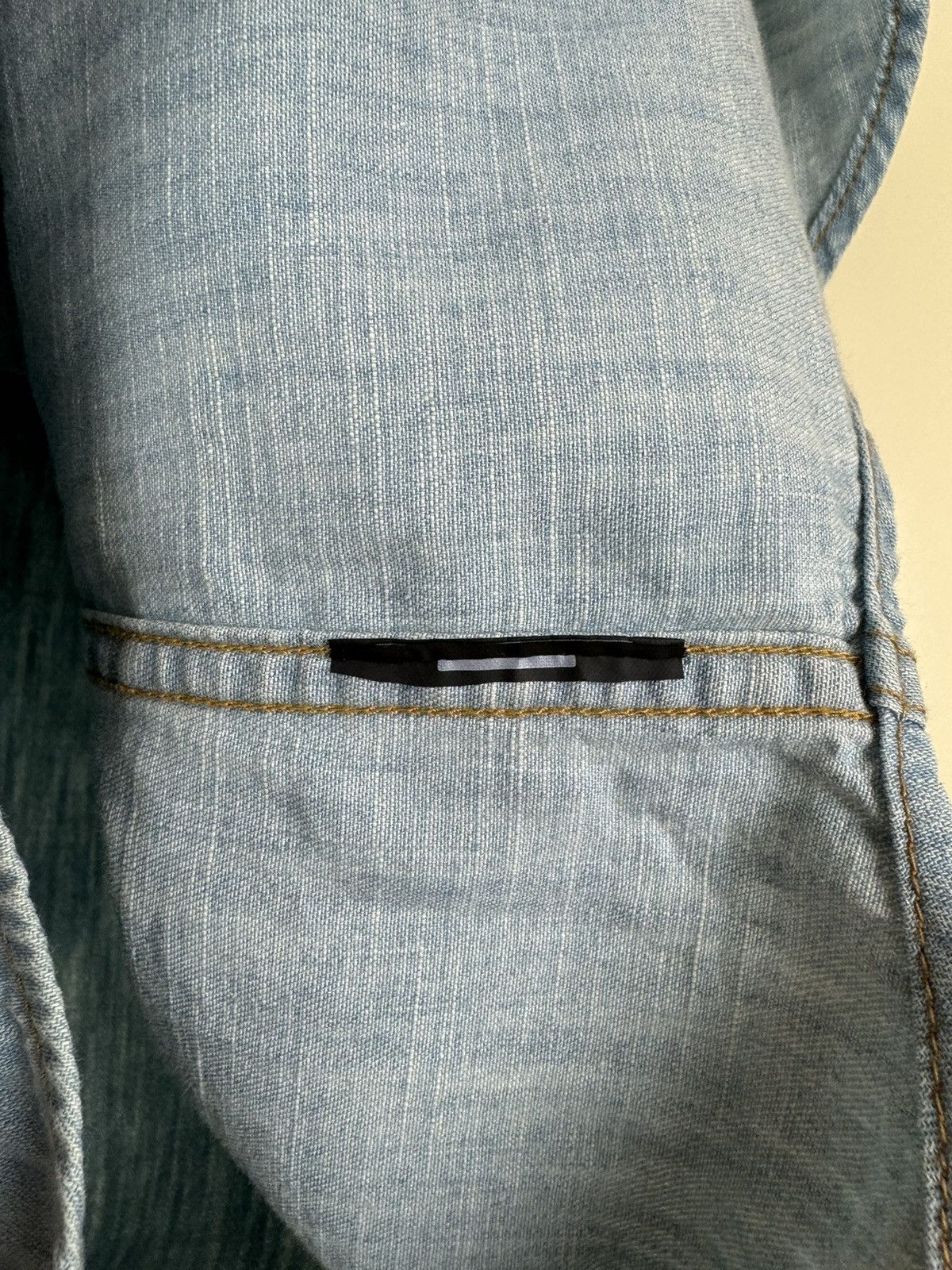 Saint Laurent Paris SAINT LAURENT Denim Light Blue Button Shirt Western Cowboy Size XS / US 0-2 / IT 36-38 - 16 Thumbnail