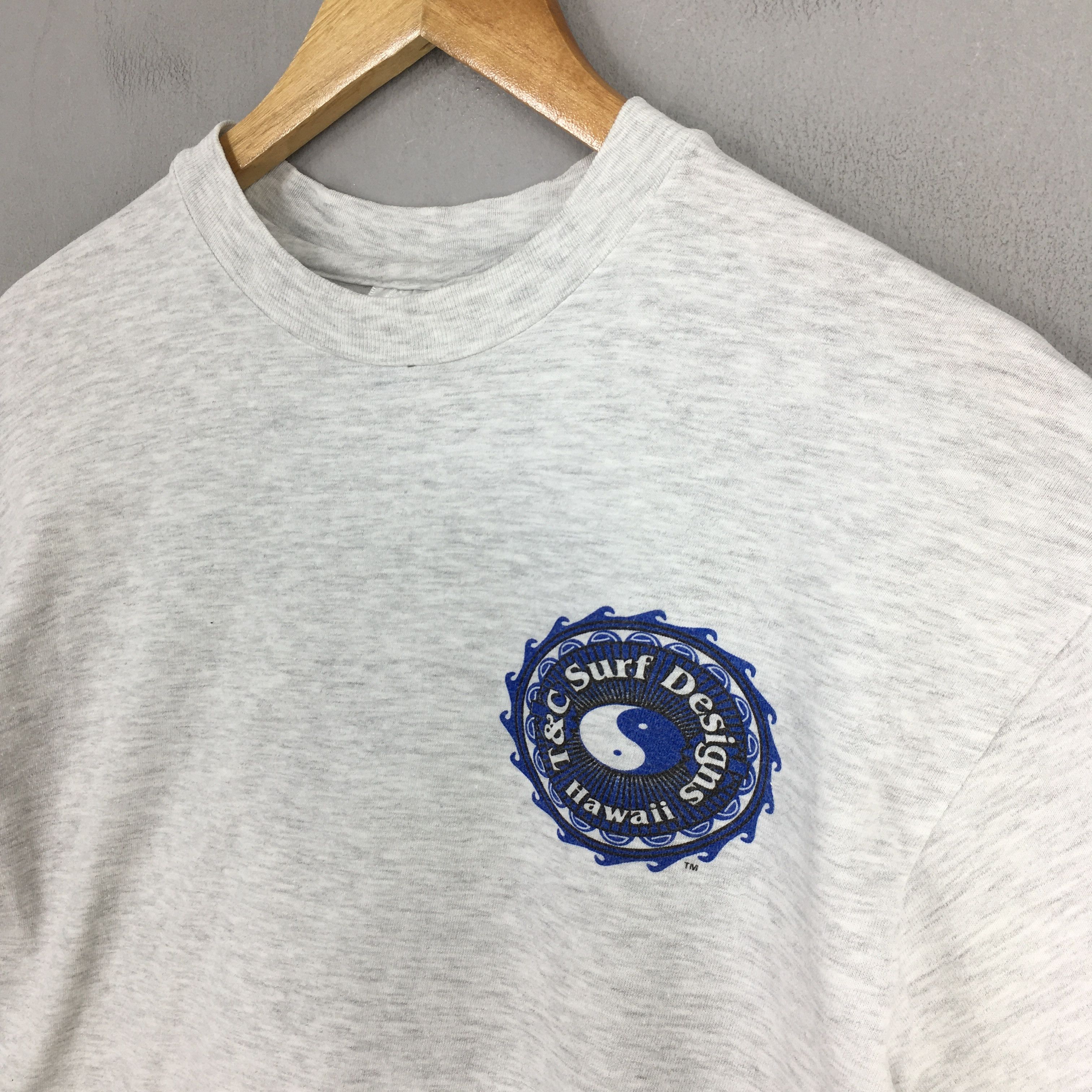 Other T&C Surf Designs Yin Yang Printed Surfing Gray Tshirt Medium Size US M / EU 48-50 / 2 - 5 Thumbnail