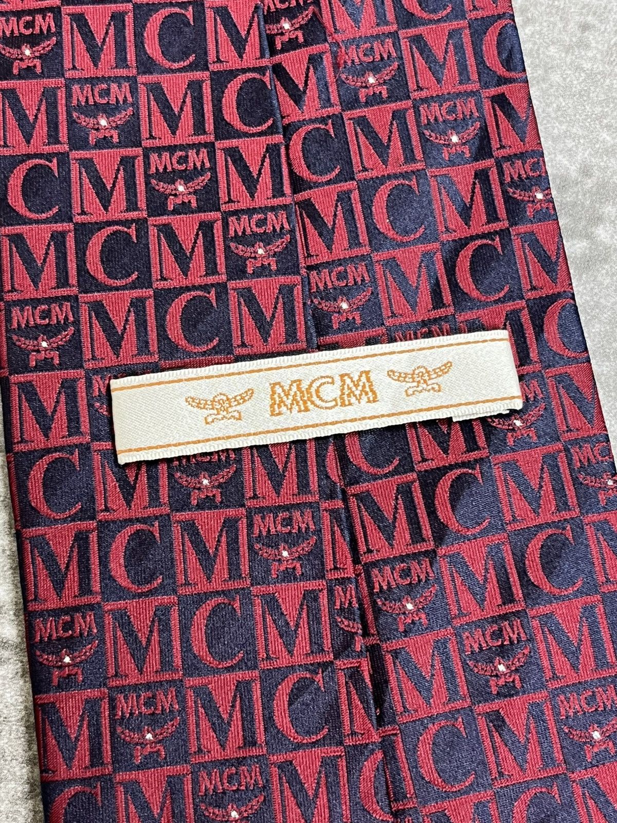 MCM MCM Swarovski Silk Tie Size ONE SIZE - 5 Thumbnail
