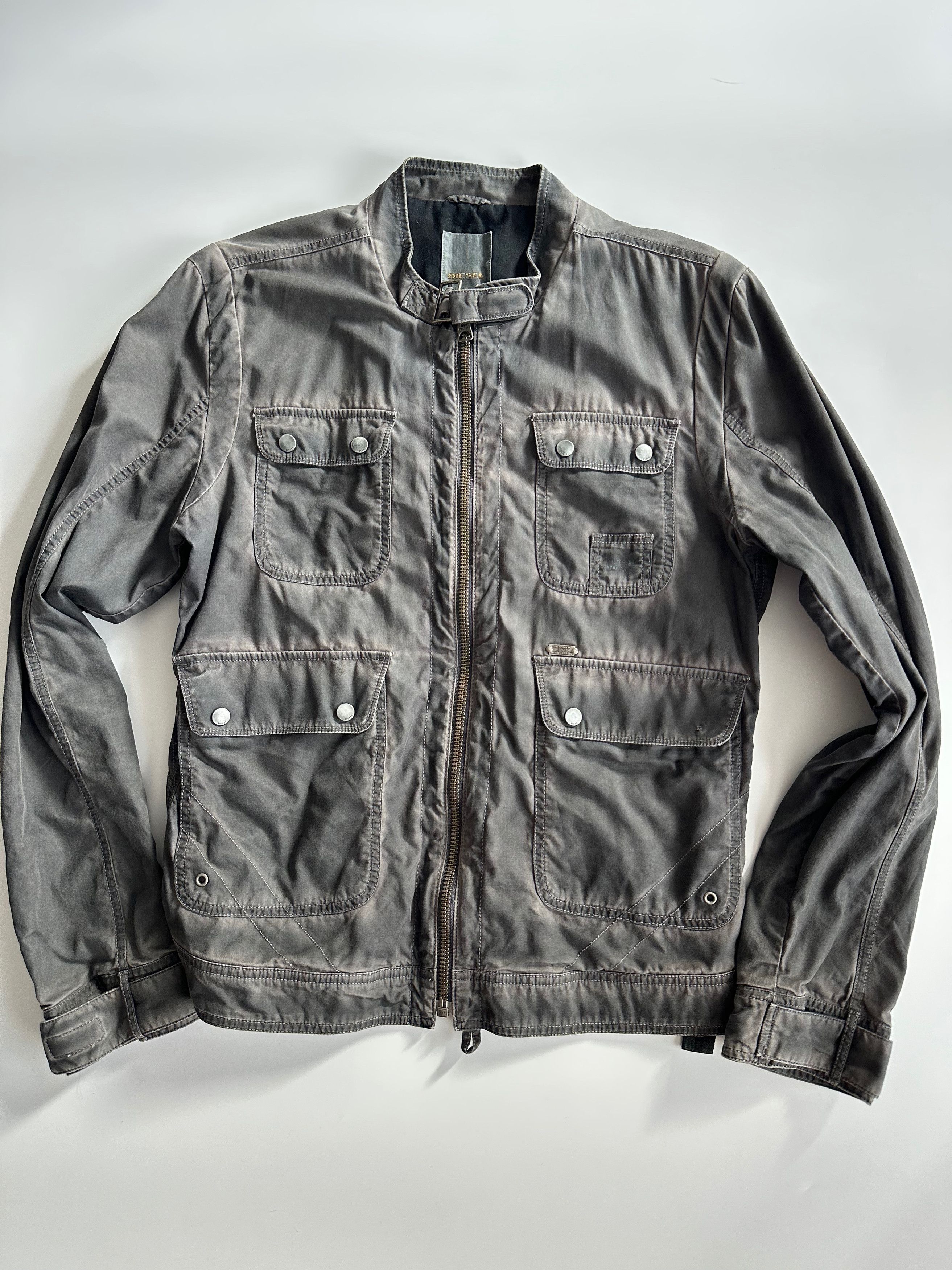 Diesel Diesel Pigment Rider Jacket Biker Garment Dyed S/S 2010 Size US M / EU 48-50 / 2 - 3 Thumbnail