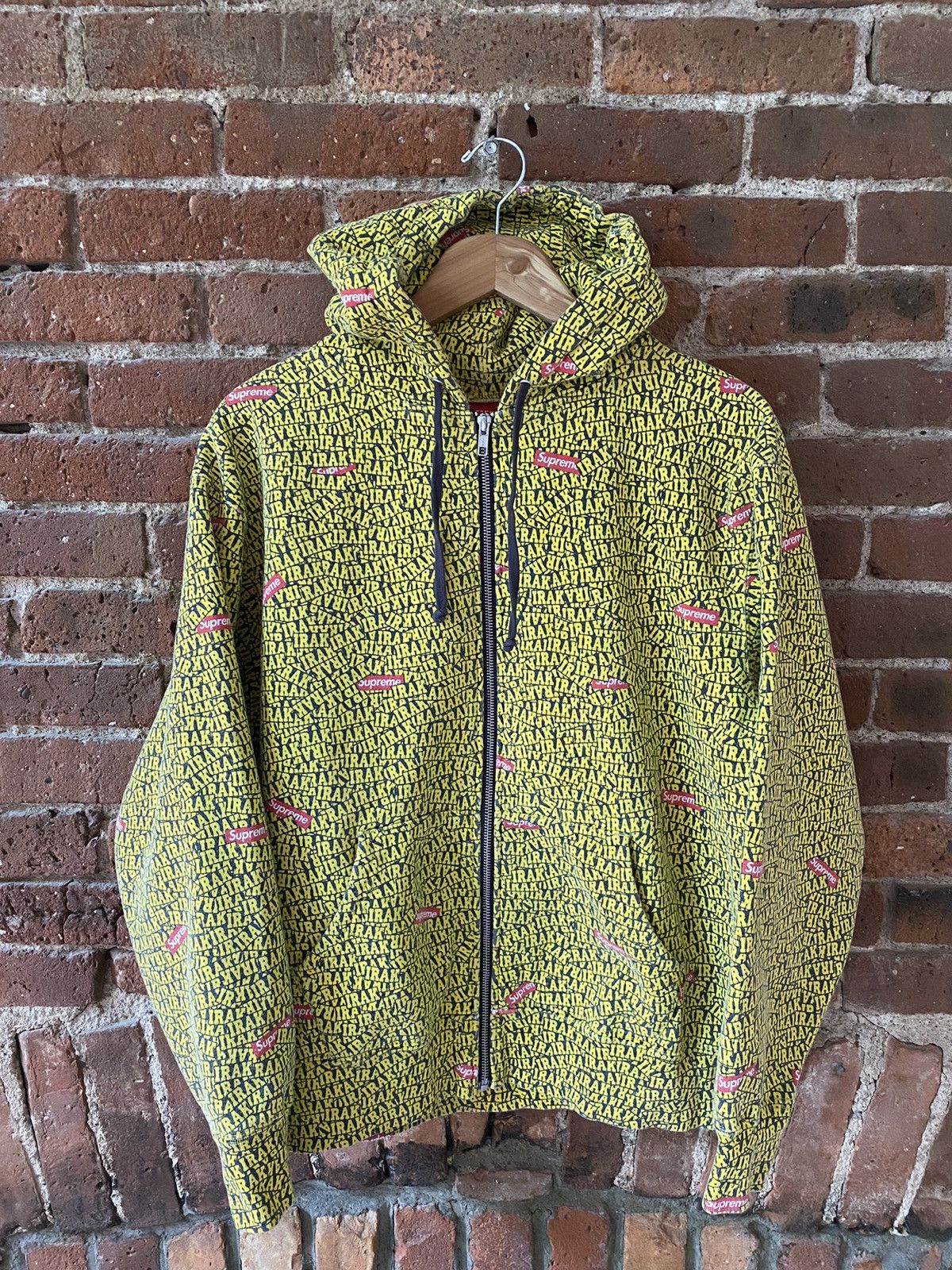 IRAK × Supreme Supreme Irak Zip Up Hooded Sweatshirt SMALL | Grailed
