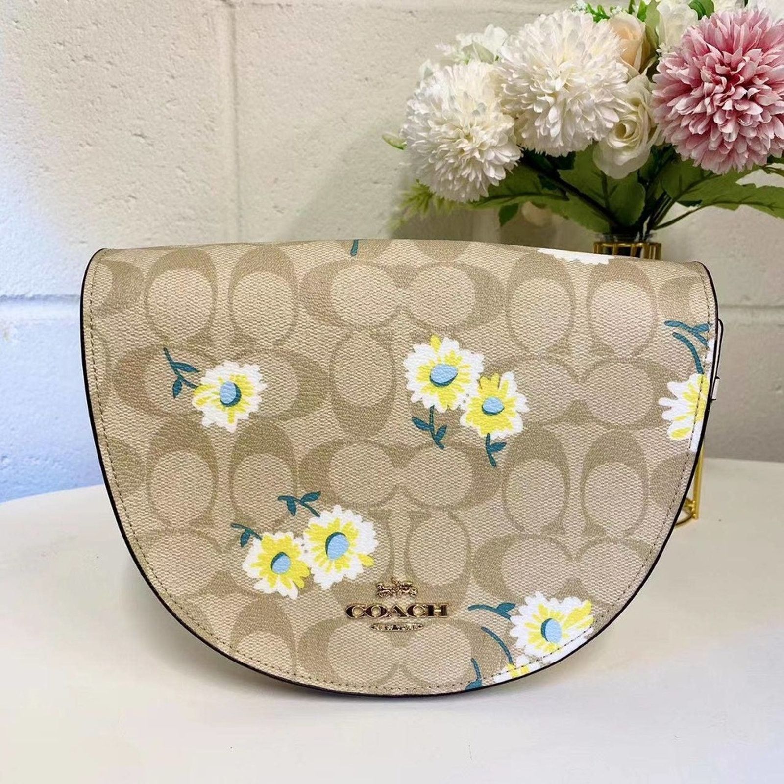 Coach Coach C3597 Ellen Crossbody In Signature Canvas Daisy Print Size ONE SIZE - 3 Thumbnail