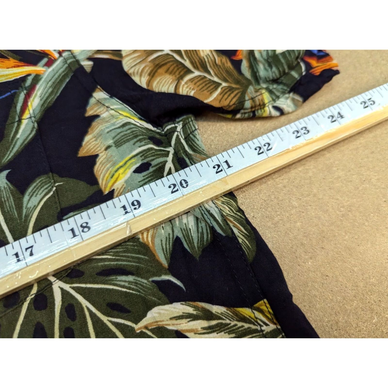 Gloverall Karmakula Mens Hawaiian Shirt Size 1 Floral Leaf All Over Print AOP Short Sleeve Shirt Mens Yellow Hawaiian 90s Theme Size US XS / EU 42 / 0 - 6 Thumbnail