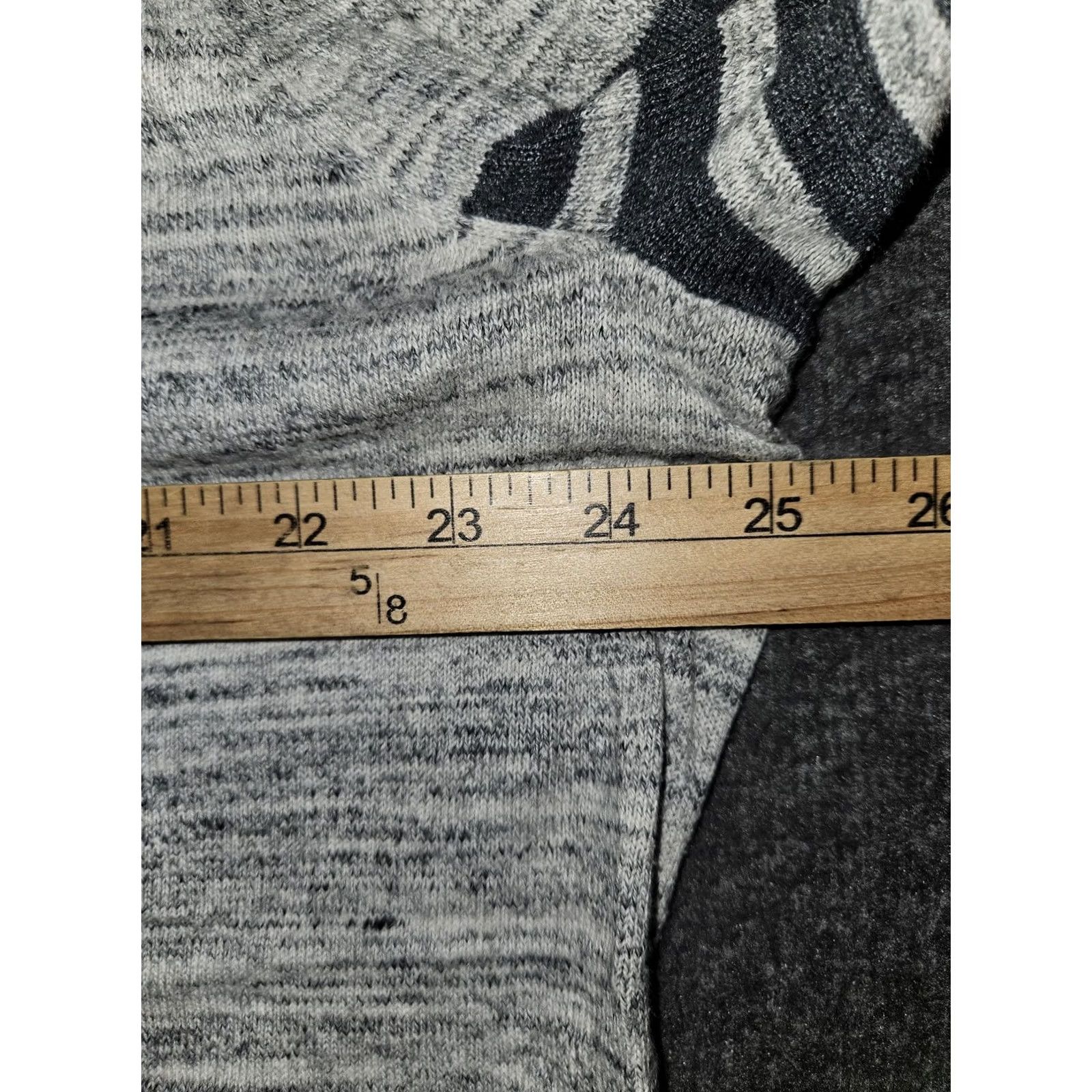 Banana Republic Banana Republic Sweater Mens XL Gray Mock Neck Henley Striped Knit Pullover Size US XL / EU 56 / 4 - 3 Thumbnail