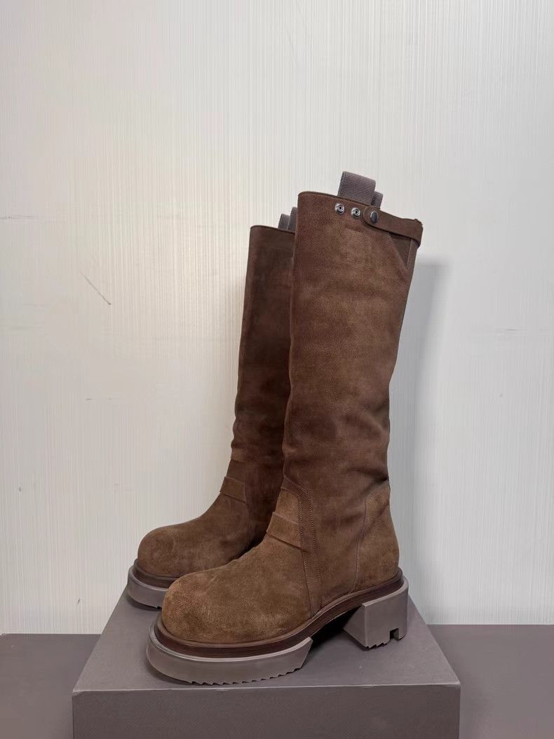 Rick Owens Rick Owens Bogun Knee-Length Commander Boots Q8 Size US 12 / EU 45 - 4 Thumbnail