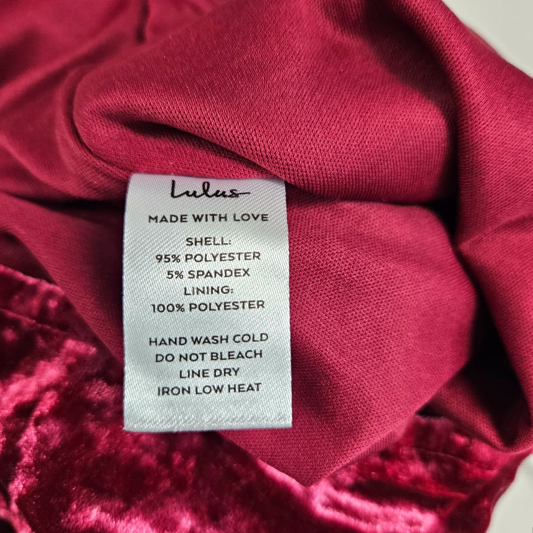 Lulus Lulus Womens Velvet Halter Bodysuit Size M Red Wine Crushed Velvet Sleeveless Adults Womens Size M / US 6-8 / IT 42-44 - 5 Thumbnail