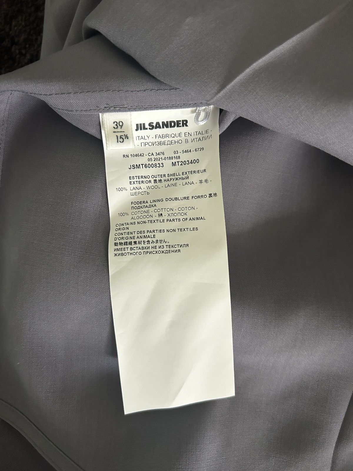 Jil Sander Jil Sander Short Sleeve Shirt Lilac Size US S / EU 44-46 / 1 - 6 Thumbnail