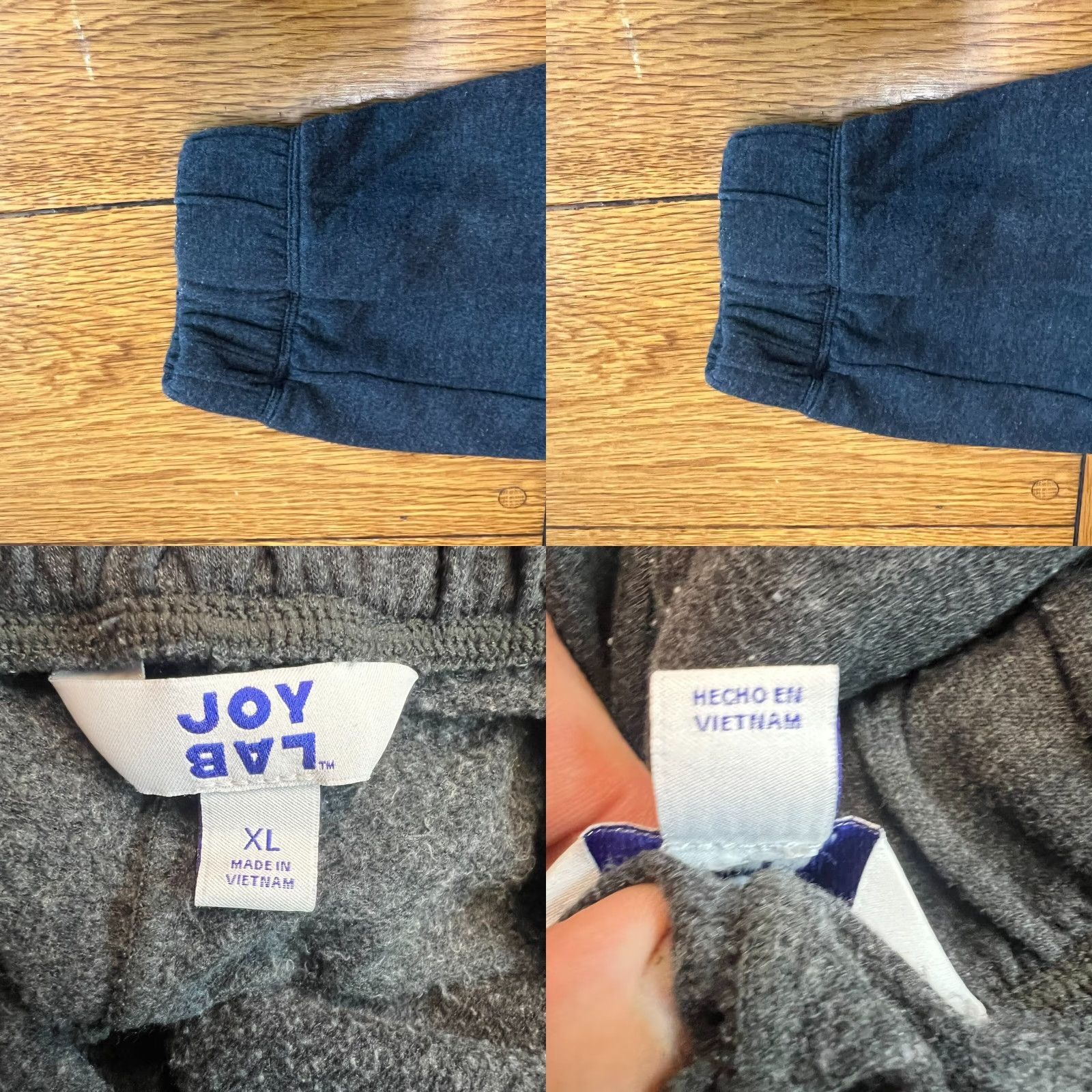 Vintage JoyLab Joggers Pants Activewear Lightweight Gray XL Tapered Womens Size 40" / US 18 - 8 Thumbnail