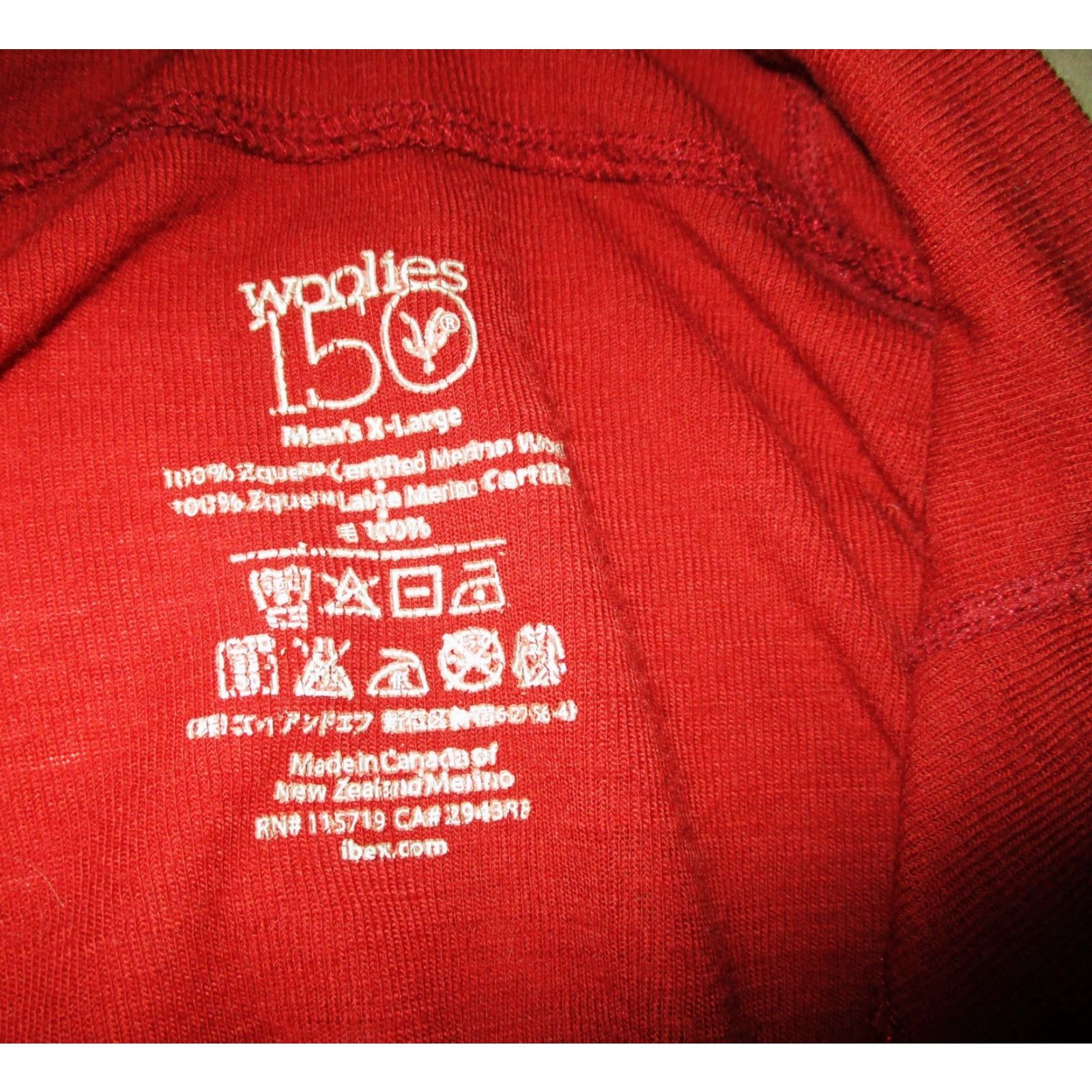 Layer 8 WOOLIES 150 Jersey 1/2 Zip Under Layer Mens XL Rust 100% Merino Wool Knit Jersey Pullover 1/2 Zip Thermal Regular Spring Fall Winter Size US XL / EU 56 / 4 - 6 Thumbnail