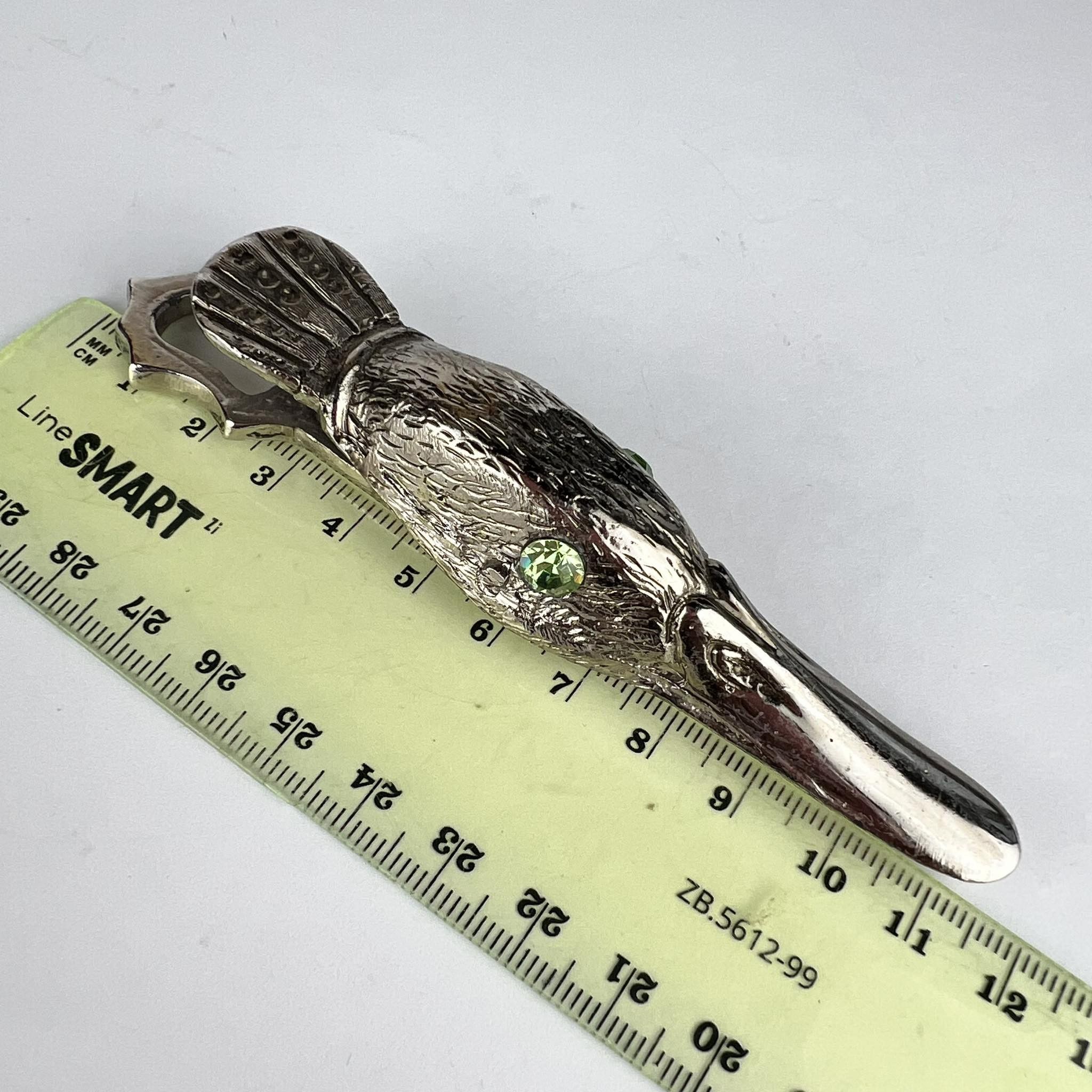 Vintage Vintage Silver Plated Paper Holder Figure Goose's Head Size ONE SIZE - 5 Thumbnail