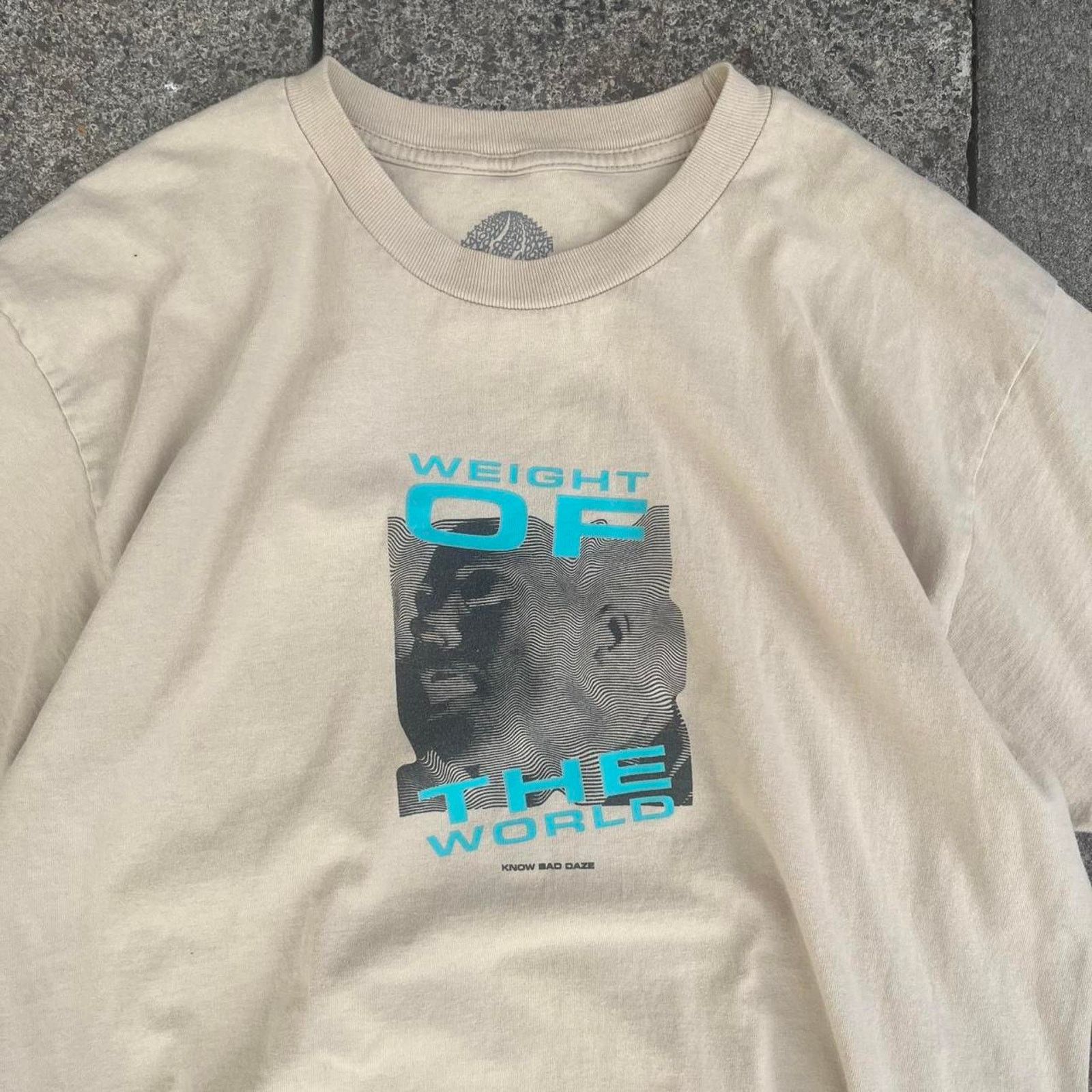 Zumiez Know bad Daze Weight Of The World Beige Short Sleeve T-Shirt Size US L / EU 52-54 / 3 - 2 Thumbnail