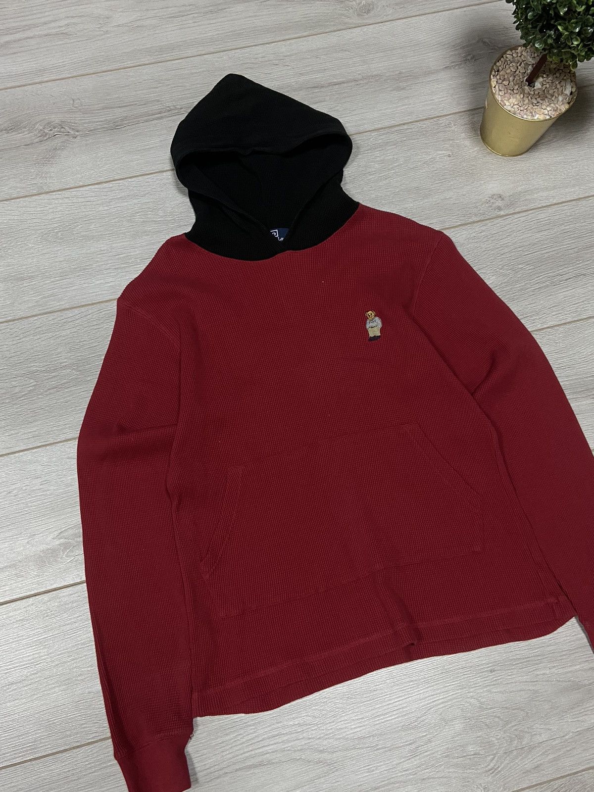 Polo Ralph Lauren POLO Bear 🐻 Ralph Lauren RARE vintage waffle hoodie Size US S / EU 44-46 / 1 - 4 Thumbnail