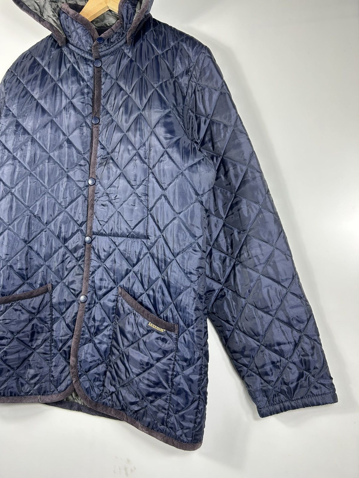 Lavenham × Vintage 🔥Lavenham Hooded Snap Button Quilted Jacket Size US L / EU 52-54 / 3 - 3 Thumbnail