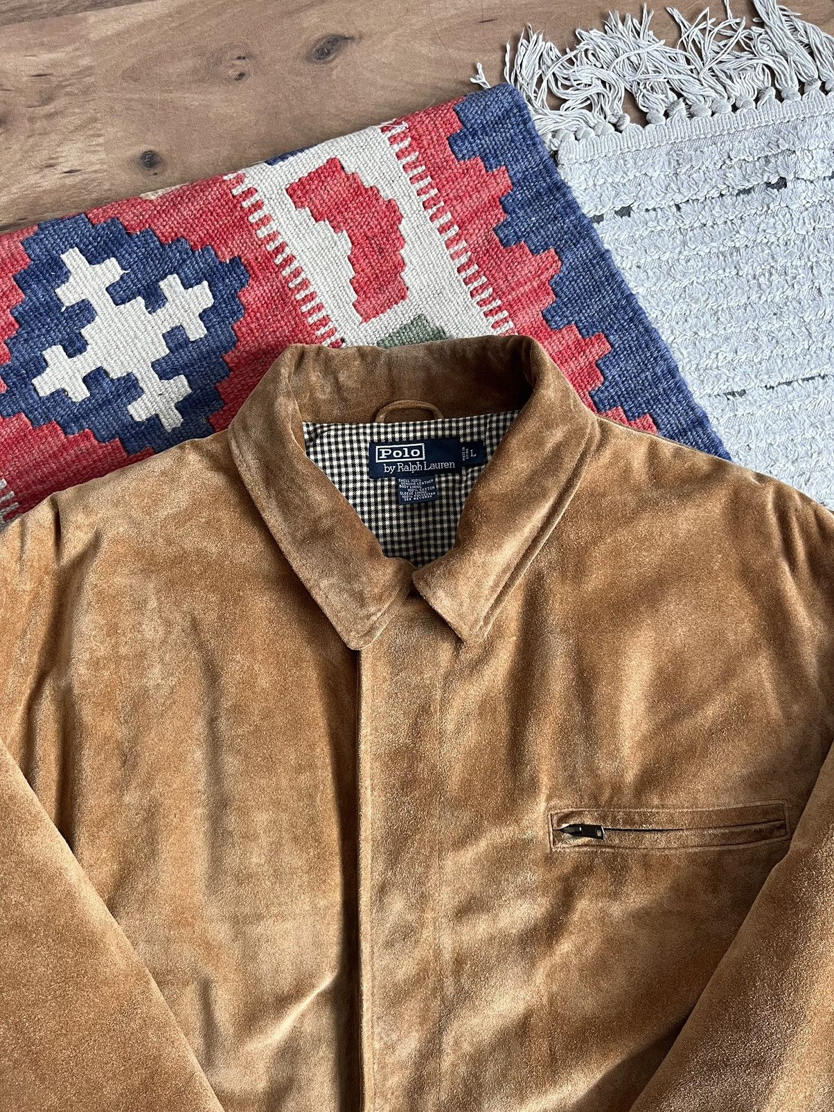 Polo Ralph Lauren × RRL Ralph Lauren × Ralph Lauren Vintage 80s-90s Polo by Ralph Lauren Suede Ranch/Car Coat Size US XL / EU 56 / 4 - 5 Thumbnail
