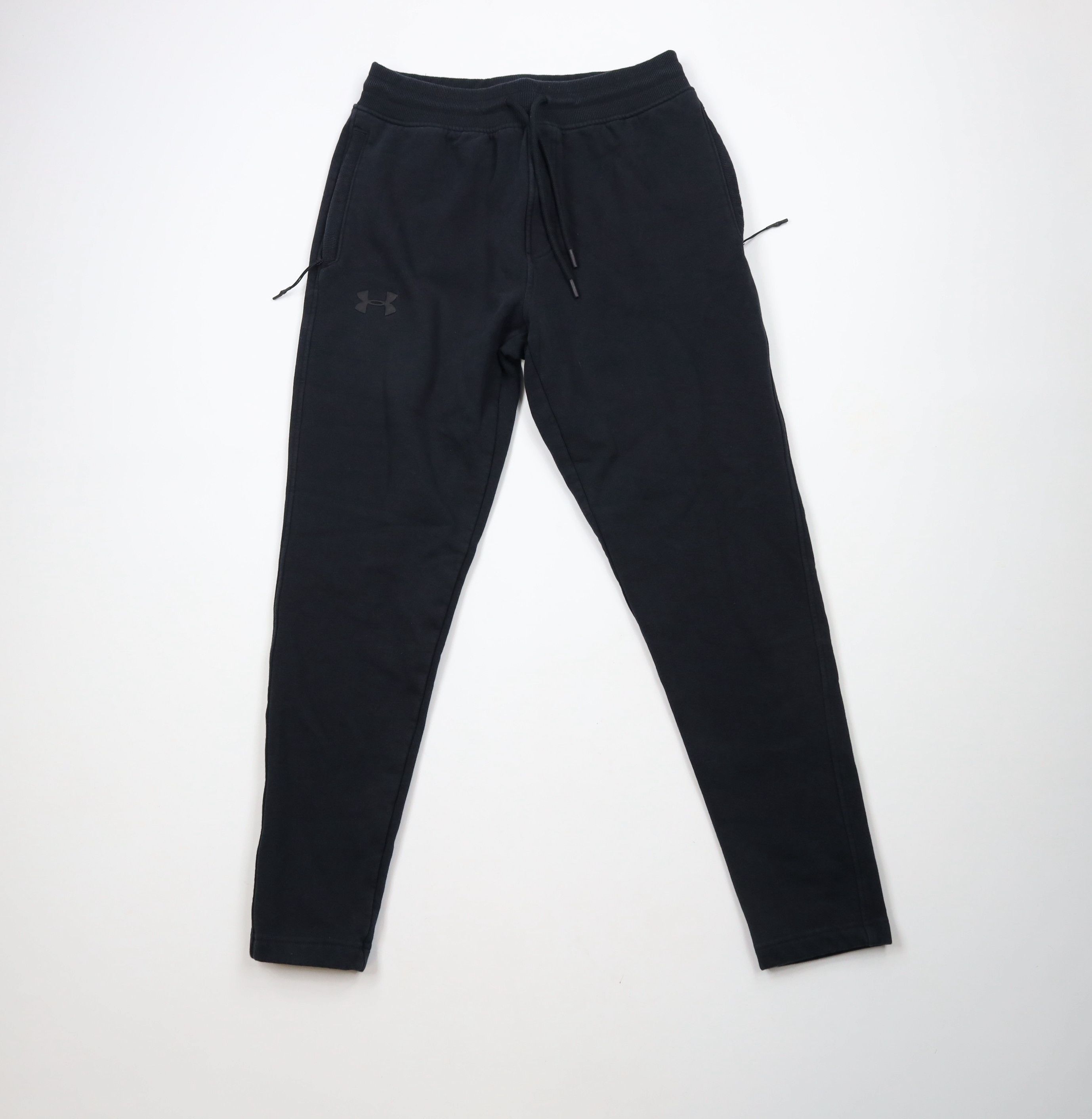 Under Armour × Vintage Under Armour Fitted ColdGear Cuffed Sweatpants Joggers Black Size US 36 / EU 52 - 1 Thumbnail