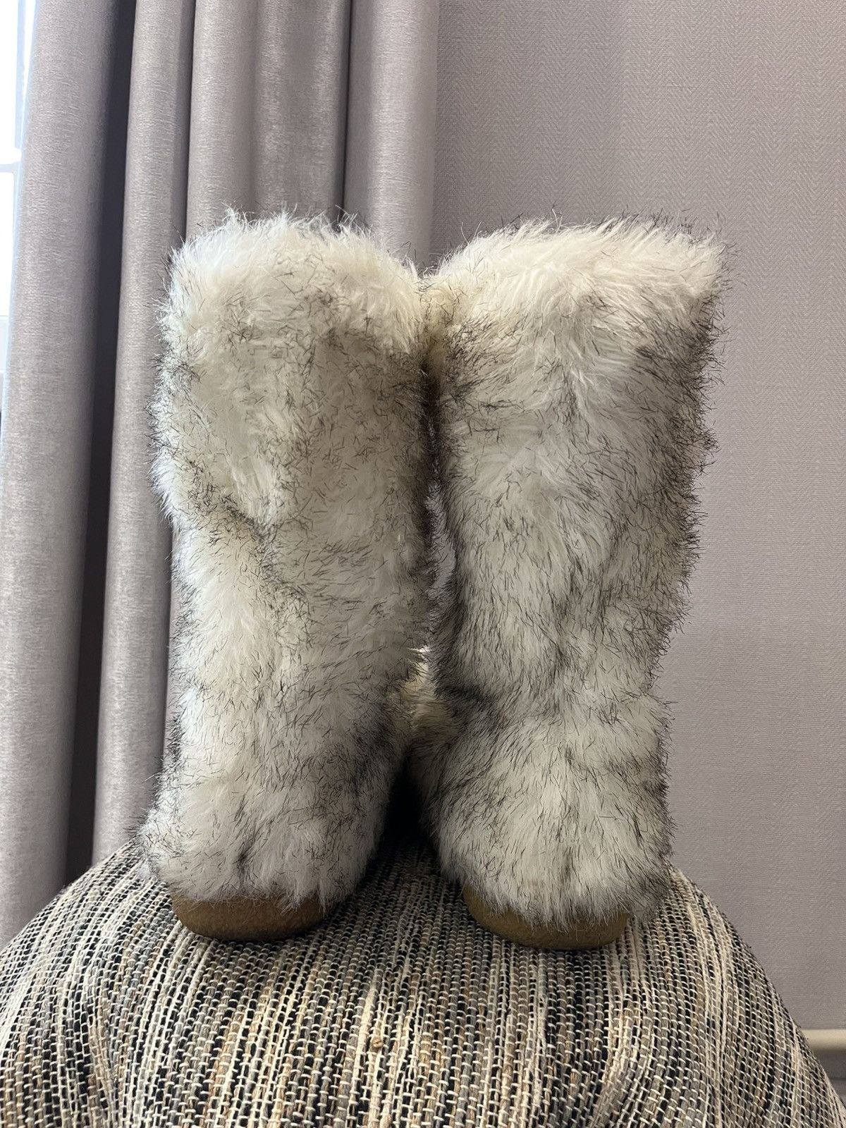 Other Vintage faux fur boots yeti shoes rare y2k ankle boots Size US 7 / IT 37 - 3 Thumbnail