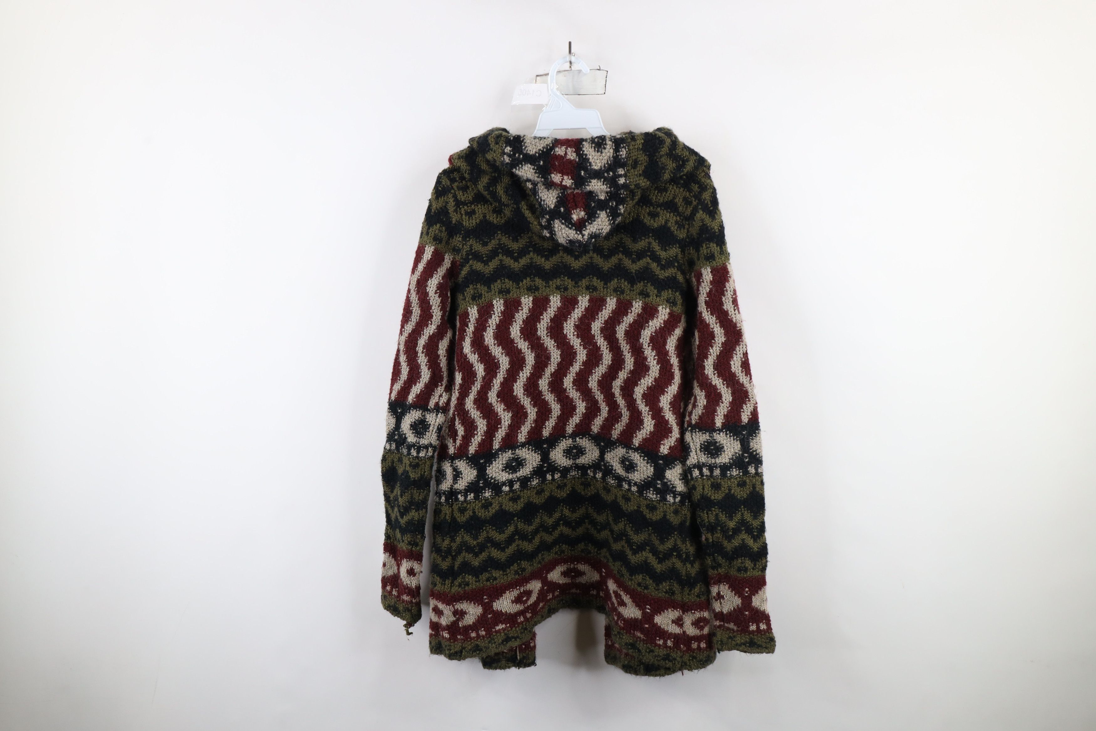 Abercrombie & Fitch × Vintage Vintage Y2K Abercrombie & Fitch Wool Knit Hooded Sweater Size S / US 4 / IT 40 - 11 Thumbnail