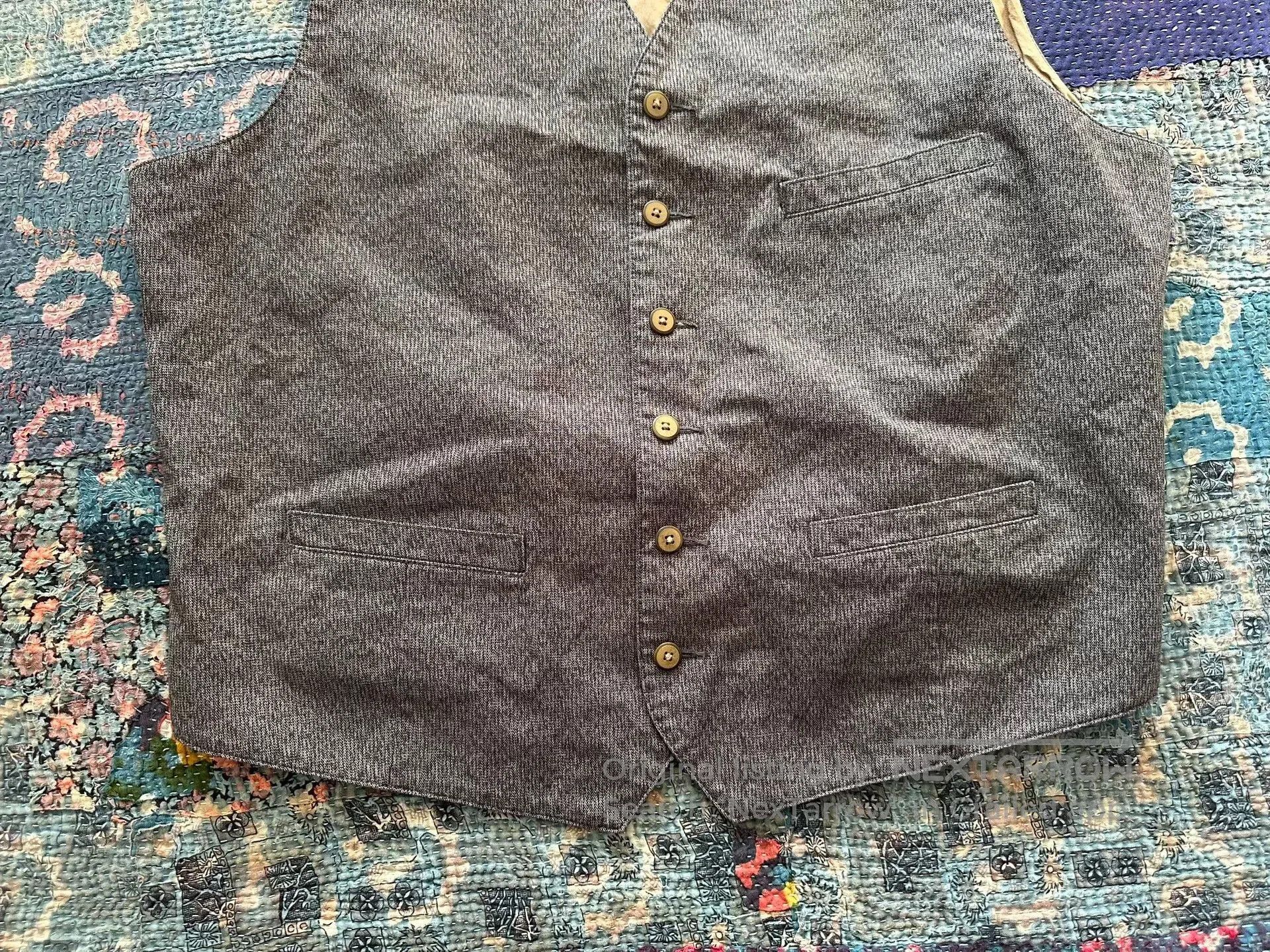 RRL Ralph Lauren rrl salt and pepper vest in xl. Size US XL / EU 56 / 4 - 2 Thumbnail
