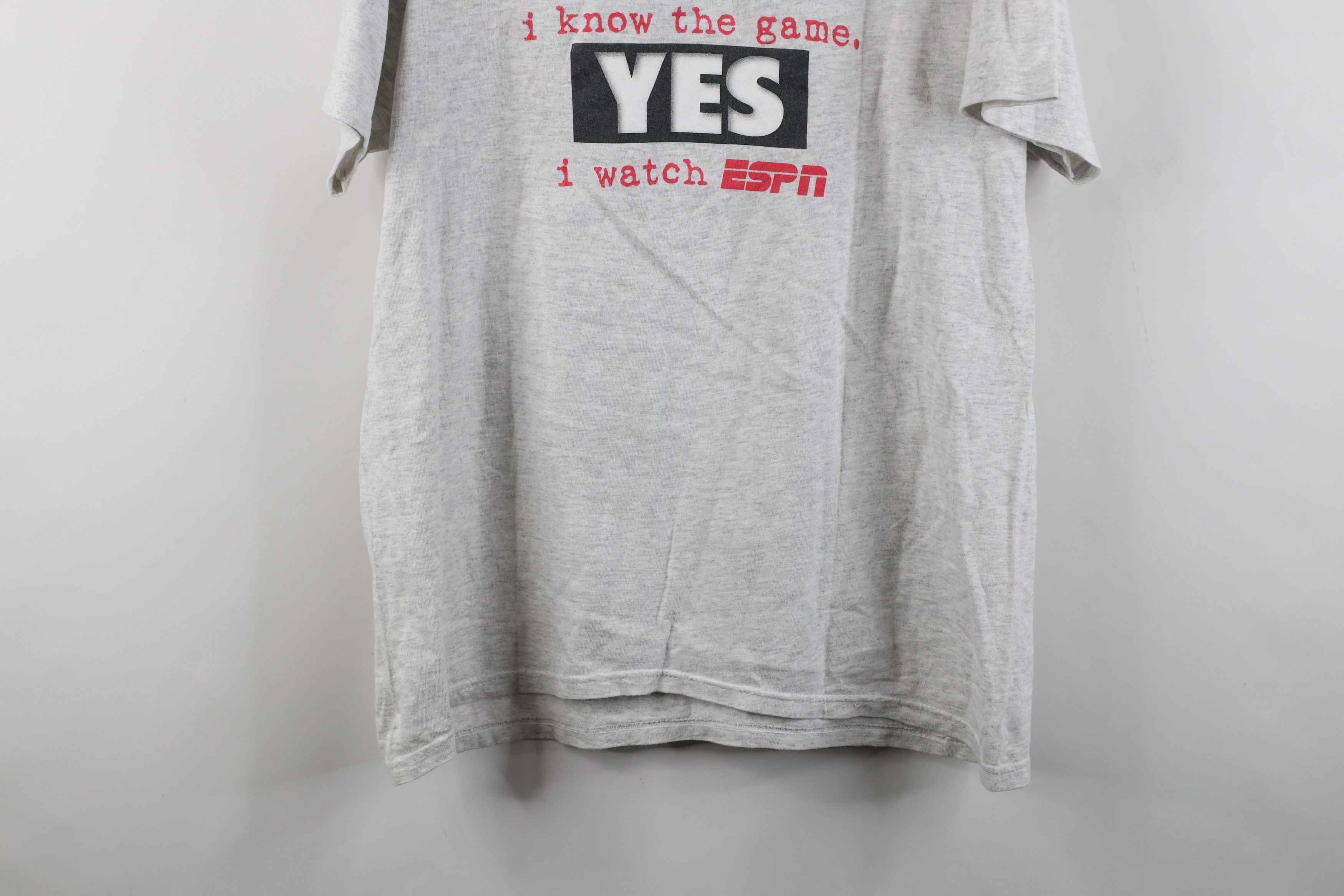 Disney × Vintage Vintage 90s Disney ESPN A Woman And Watch ESPN T-Shirt USA Size L / US 10 / IT 46 - 15 Thumbnail