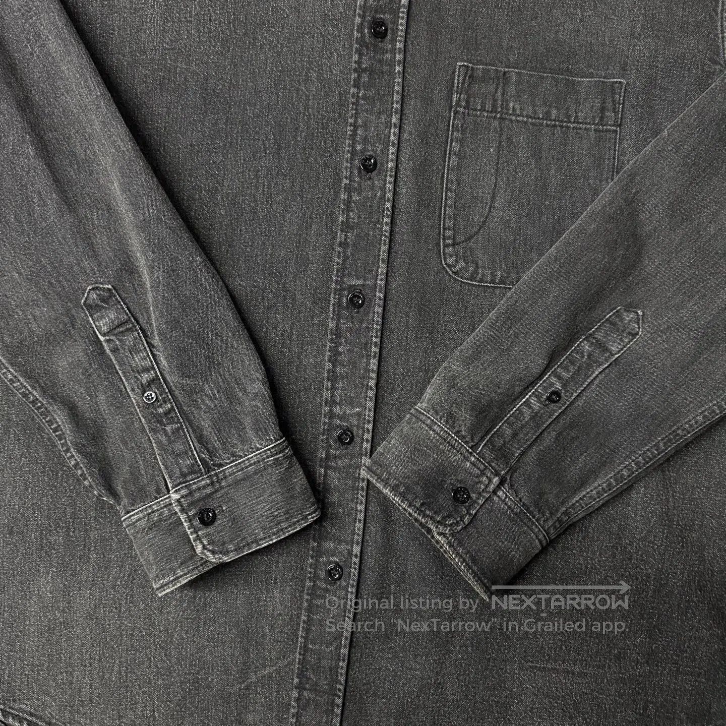 Balenciaga Balenciaga Red Back Denim Shirt. Size US M / EU 48-50 / 2 - 2 Thumbnail