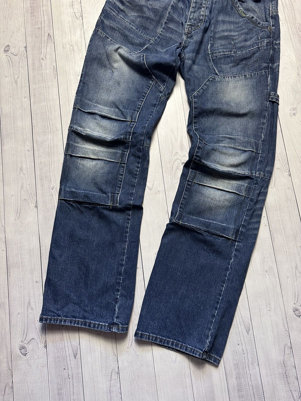 Other × Vintage Vintage cargo multi pocket denim jeans rare size 34/36 Size US 36 / EU 52 - 6 Thumbnail