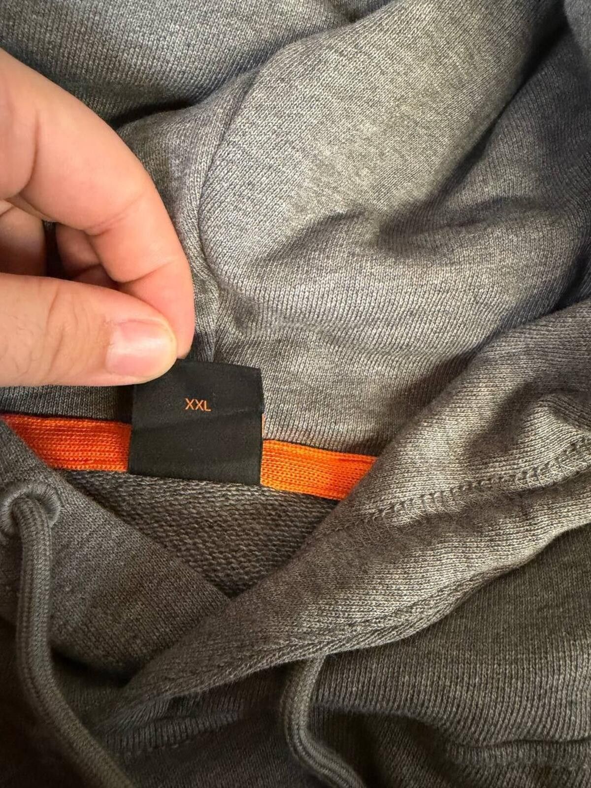 Hugo Boss BOSS Hoodie XXL Gray Minimal Luxury Pullover Sweatshirt Size US XXL / EU 58 / 5 - 4 Thumbnail