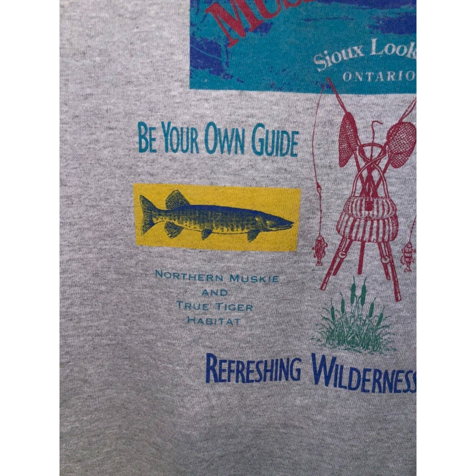 Gap Vintage Muskie Country Shirt Sioux Lookout Ontario Gap Tee M Size US M / EU 48-50 / 2 - 5 Thumbnail
