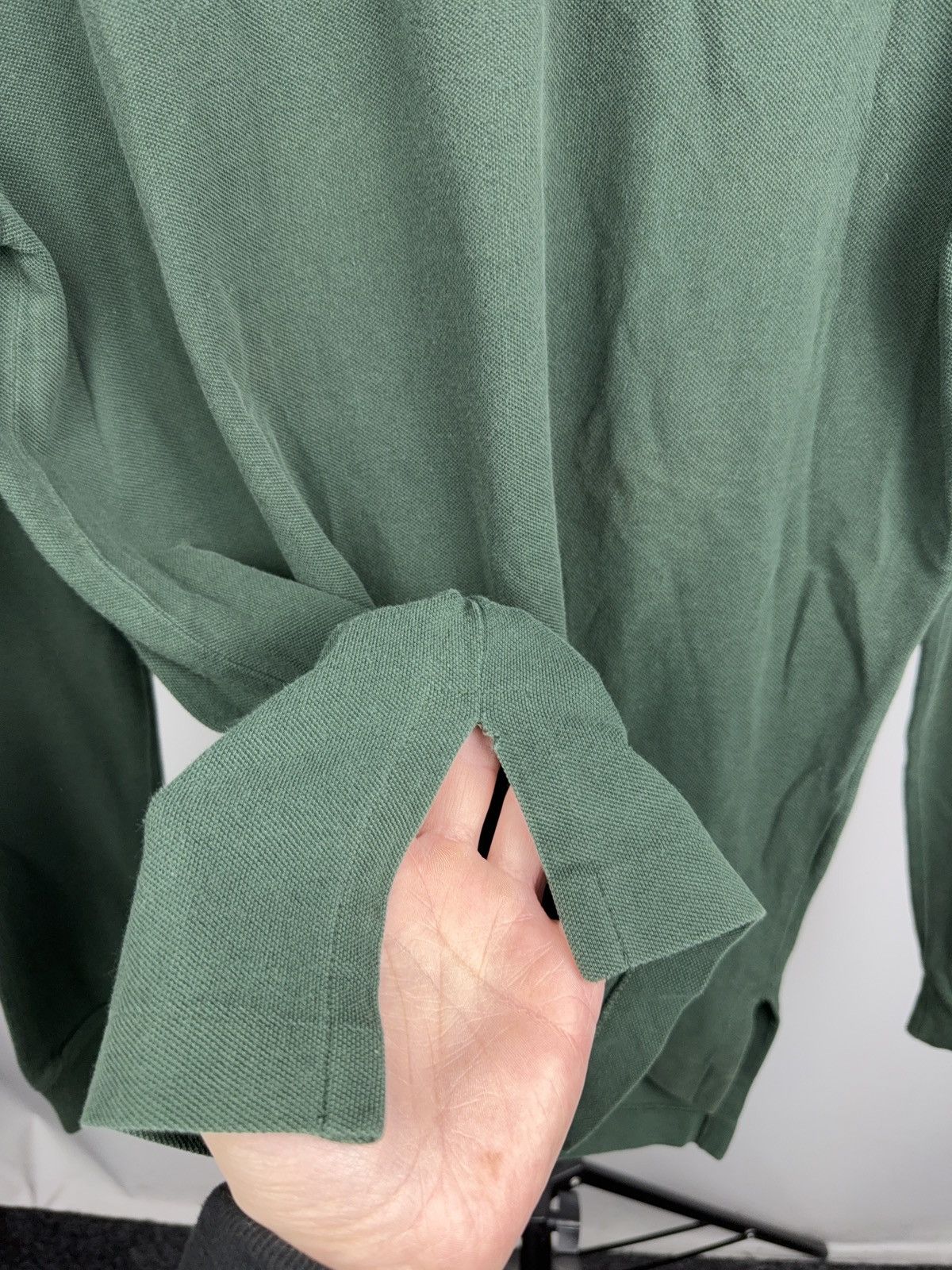 Polo Ralph Lauren 90s Vintage Polo Ralph Lauren Green Long Sleeve Polo Shirt Size US M / EU 48-50 / 2 - 9 Thumbnail