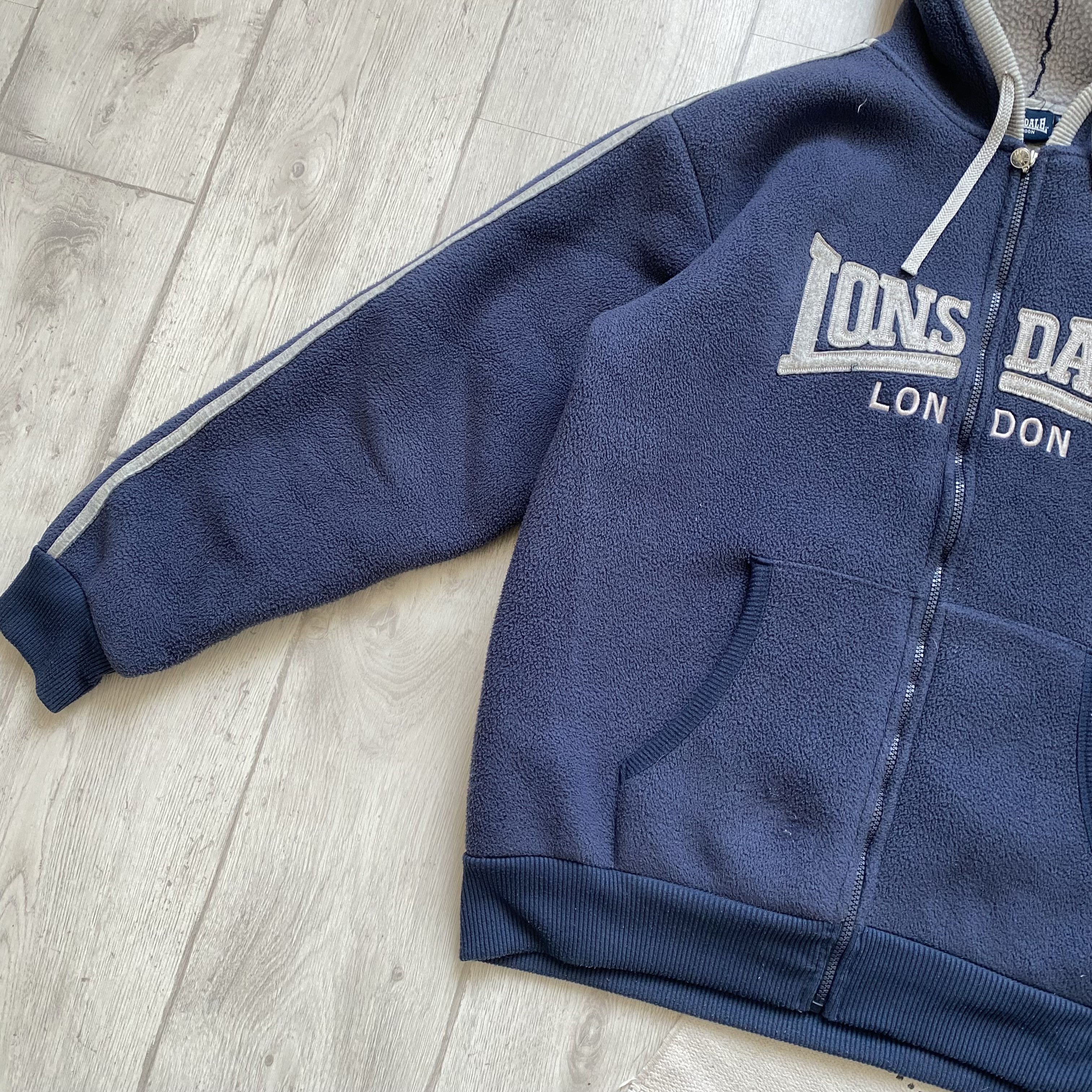 Lonsdale ❄️ Vintage Lonsdale Heavy fleece Hoodie Sherpa jacket Y2K Size US XL / EU 56 / 4 - 6 Thumbnail