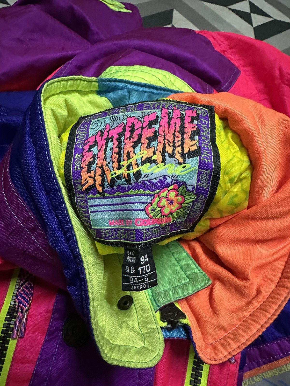 Japanese Brand Extreme line by Golwin multicolor ski jacket Size US L / EU 52-54 / 3 - 9 Thumbnail