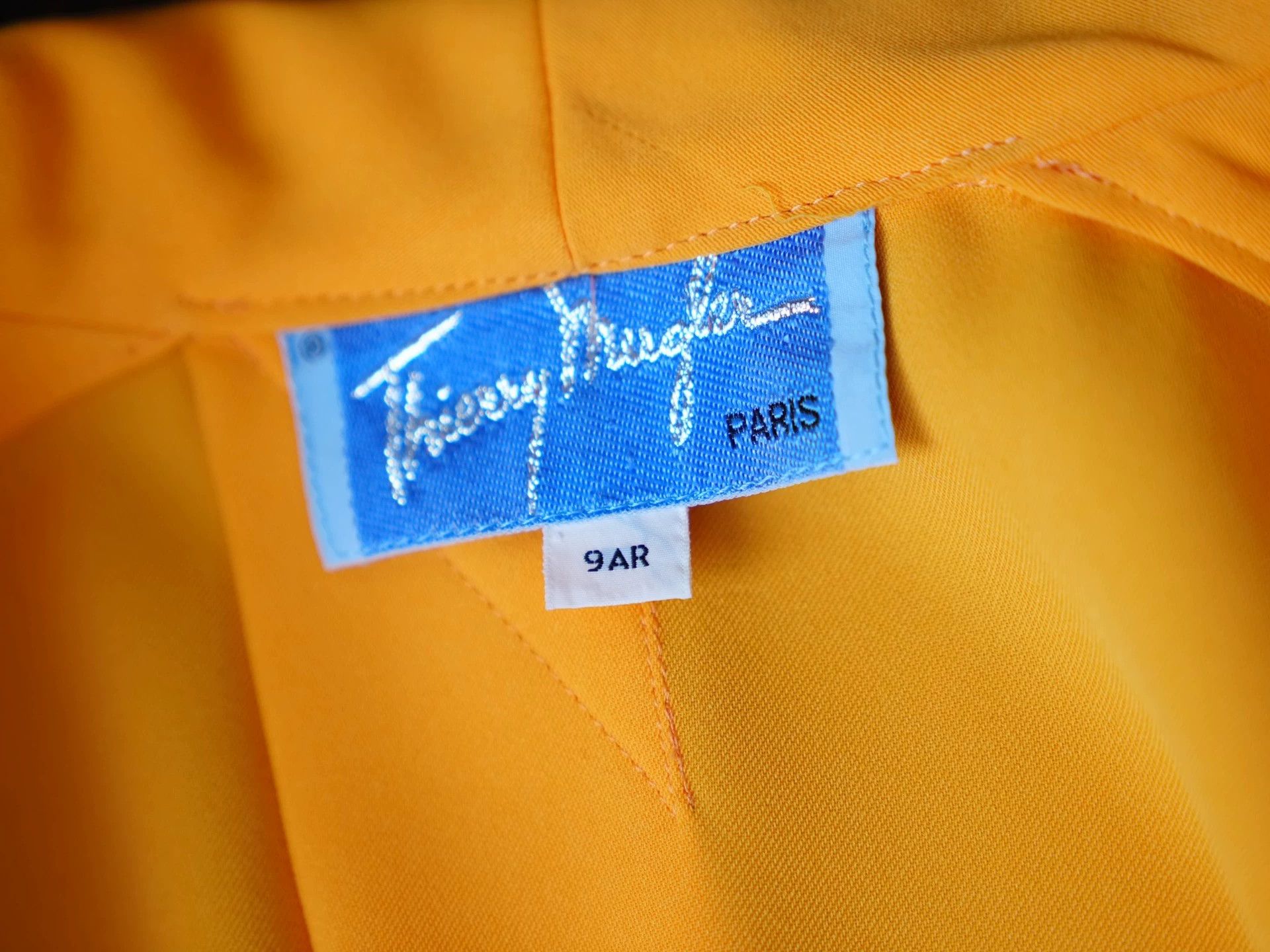 Thierry Mugler Thierry Mugler Vintage Orange Asymmetric Knot Blazer Size M / US 6-8 / IT 42-44 - 6 Thumbnail